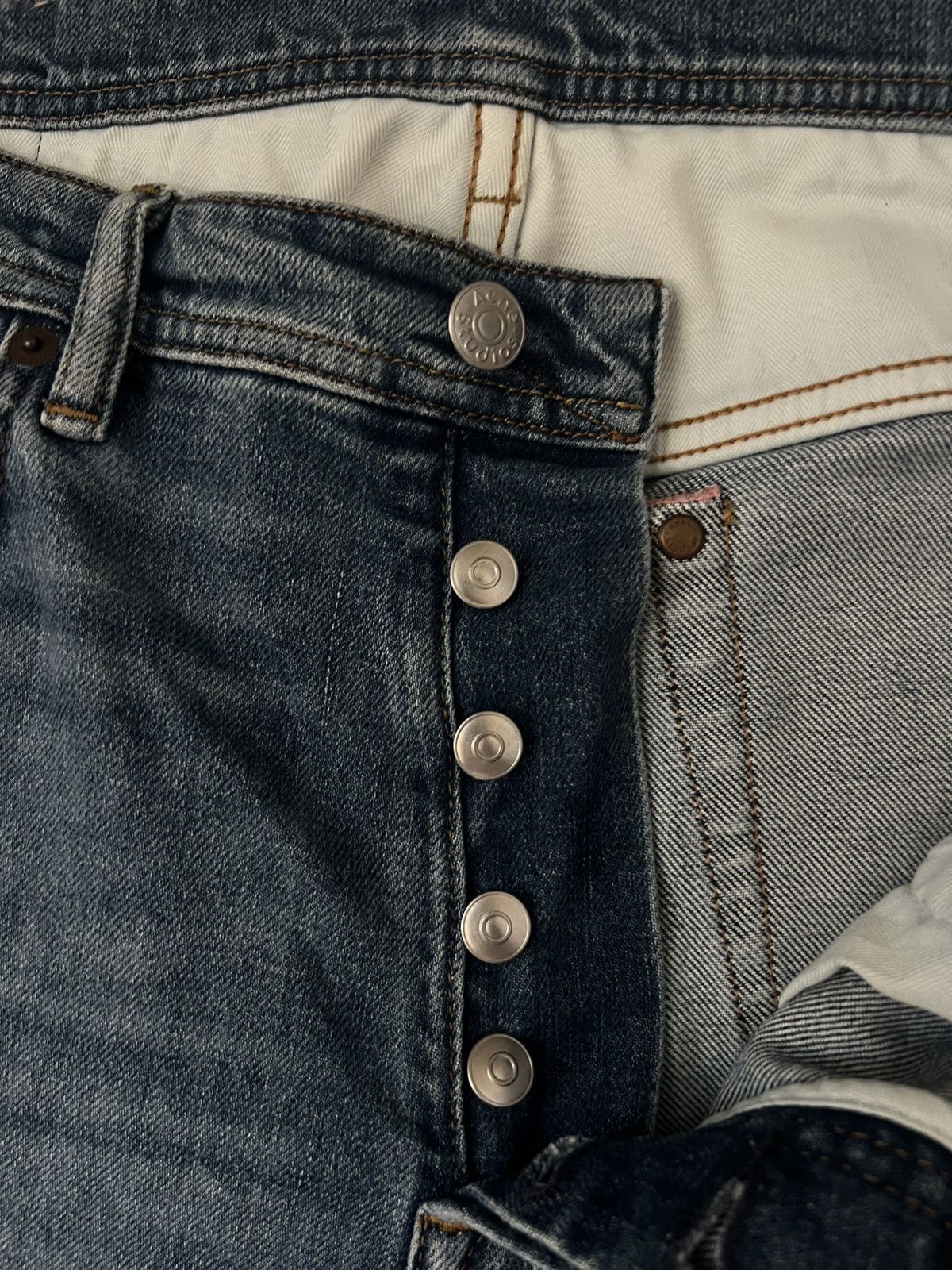 Acne Studios Acne Studios River Mid Blue Jeans Size US 32 / EU 48 - 3 Thumbnail