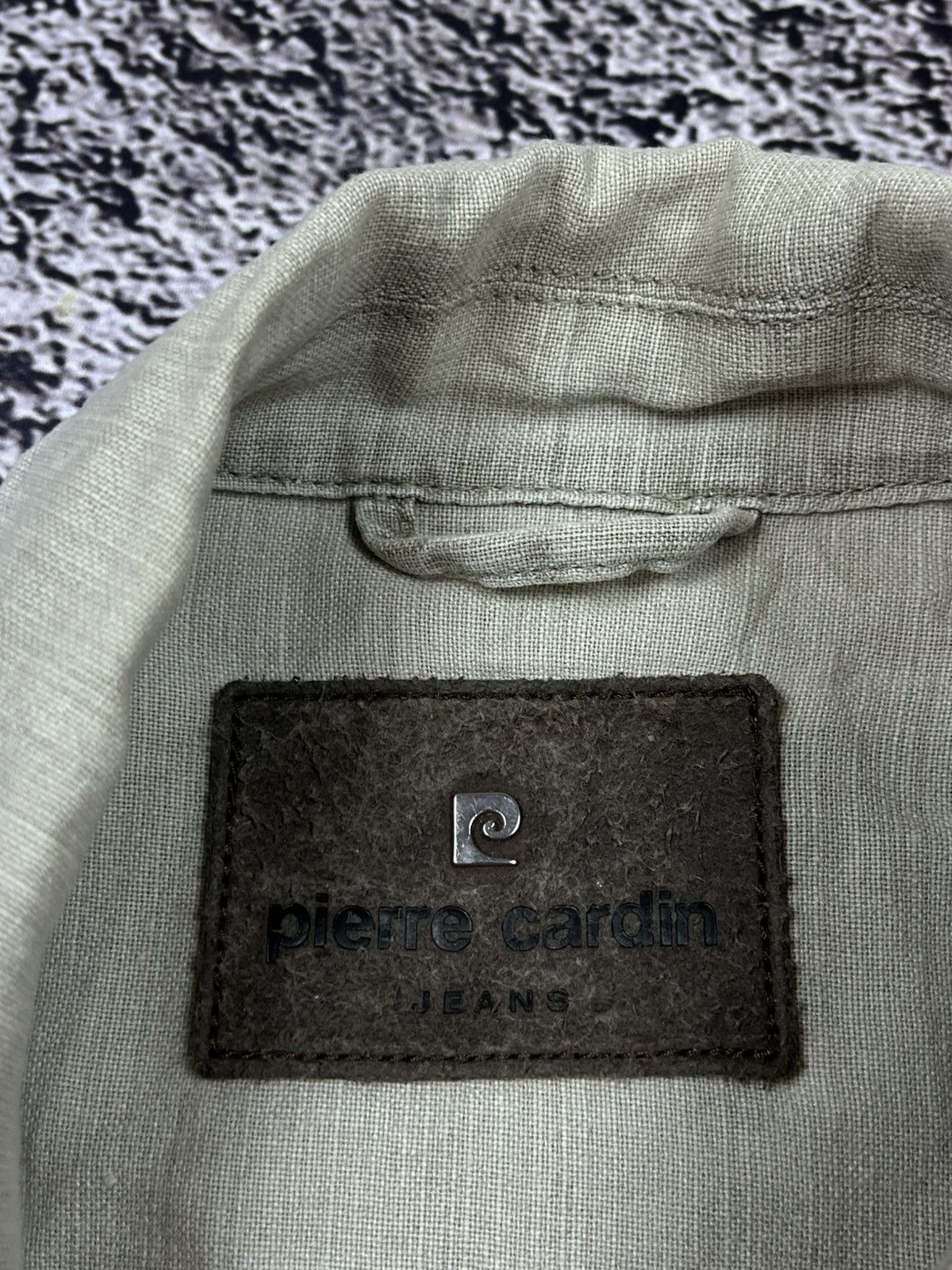 Pierre Cardin Vintage 90s Rare Pierre Cardin Linen jacket size L Size US L / EU 52-54 / 3 - 5 Thumbnail