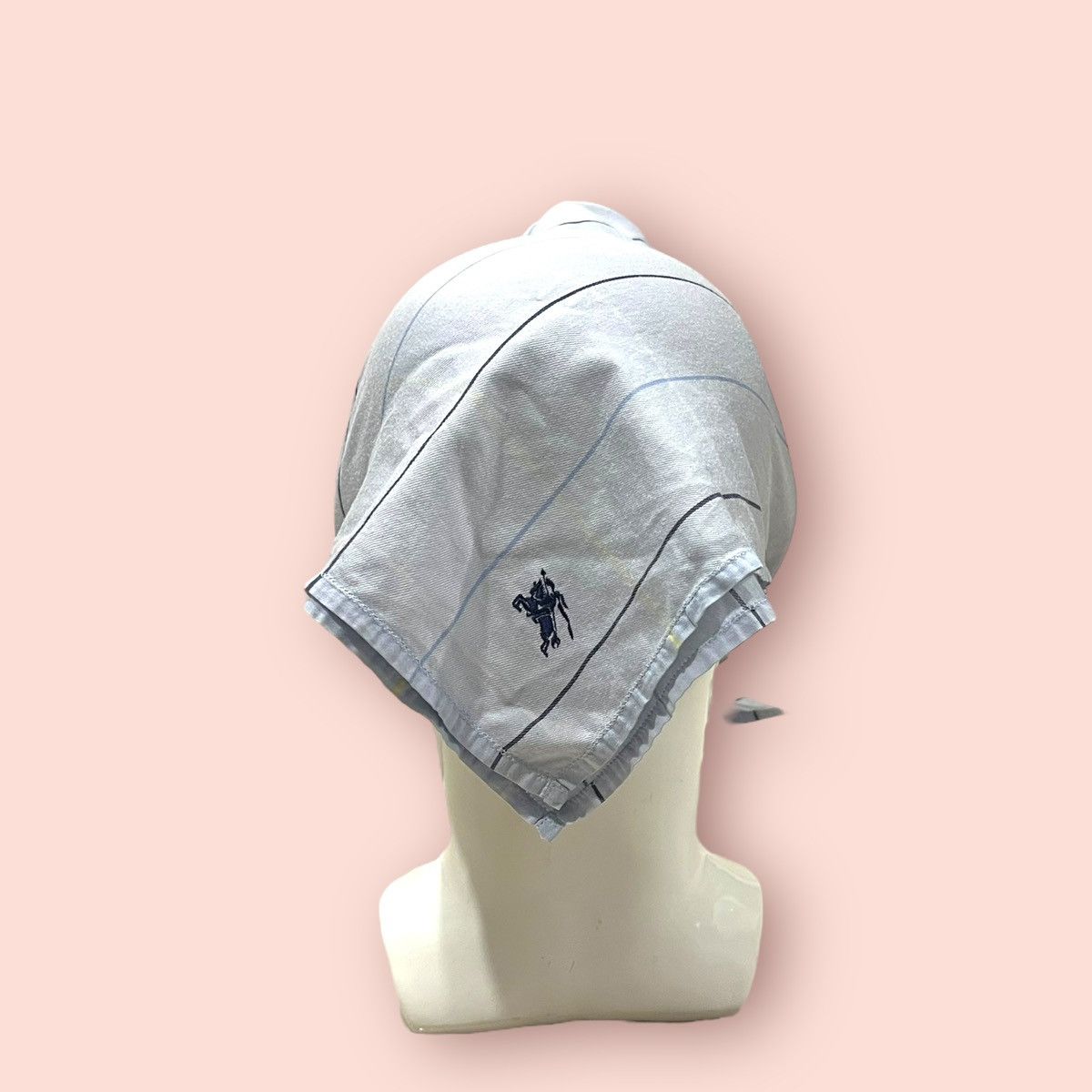 Burberry × Designer VINTAGE BURBERRYS LIGHT BLUE PLAID BANDANA/HANDKERCHIEF Size ONE SIZE - 15 Thumbnail