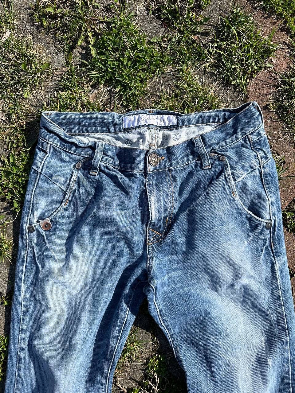 Japanese Brand × Vintage Crazy Vintage Avantgarde Distressed Japan Y2K Jeans Size US 31 - 5 Thumbnail