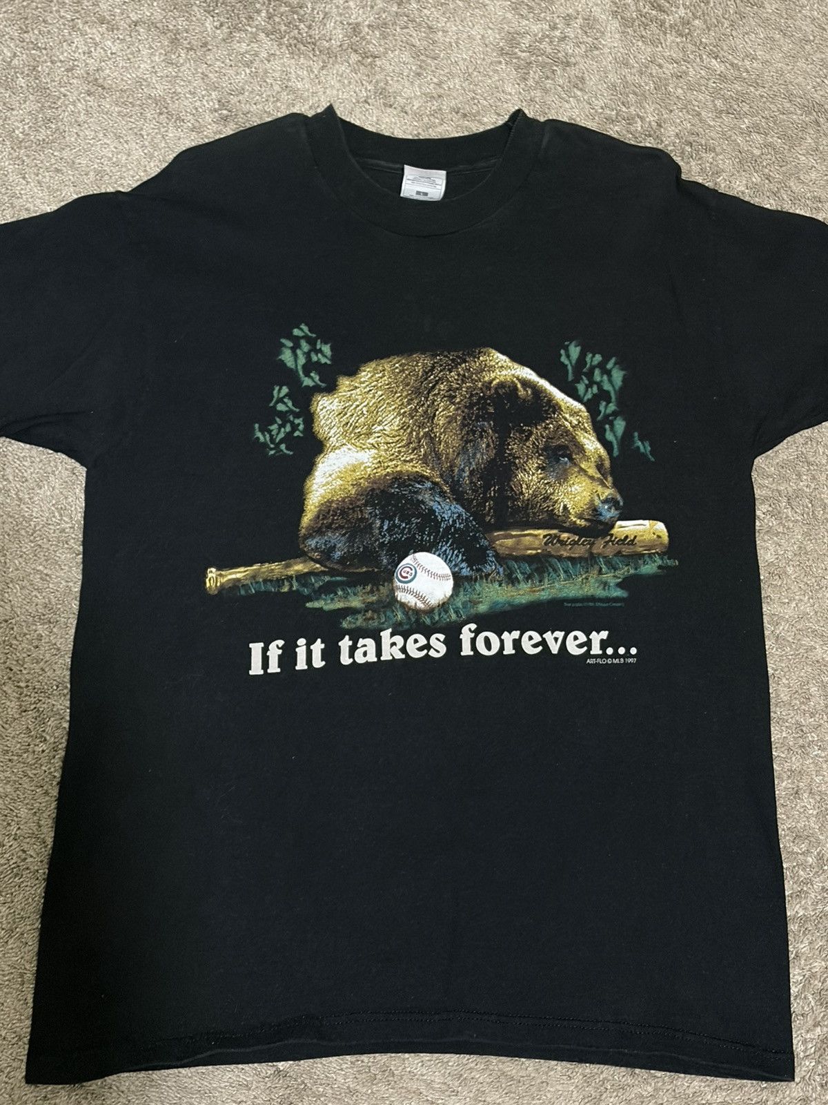 MLB 1997 “If It Takes Forever” Cubs Shirt Size US L / EU 52-54 / 3 - 1 Thumbnail