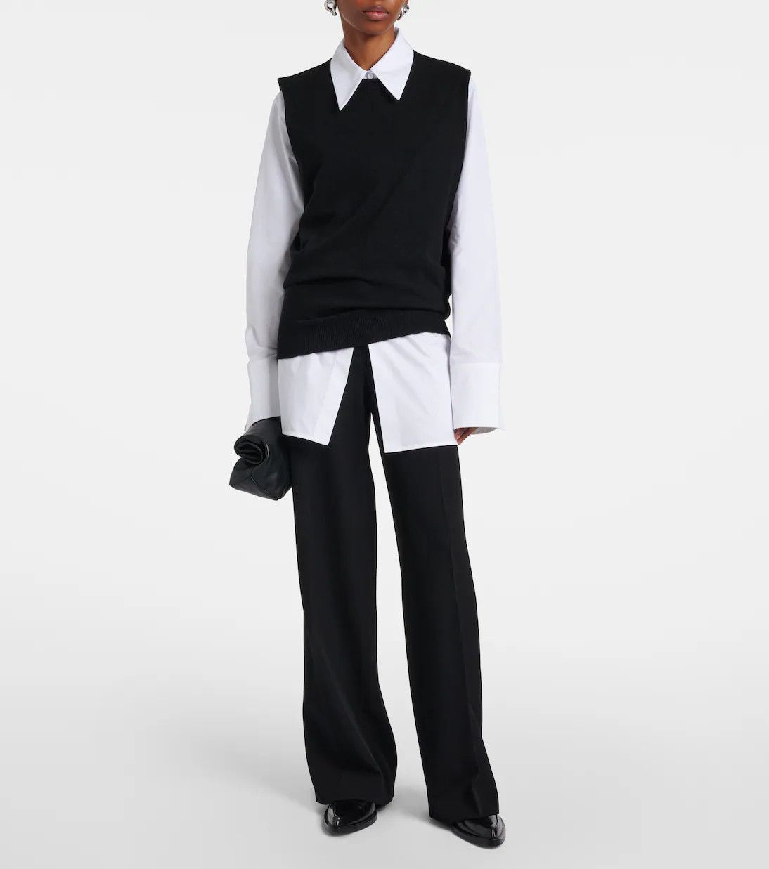 Jil Sander o1y1025 Sleeveless Sweater in Black Size XS / US 0-2 / IT 36-38 - 2 Thumbnail