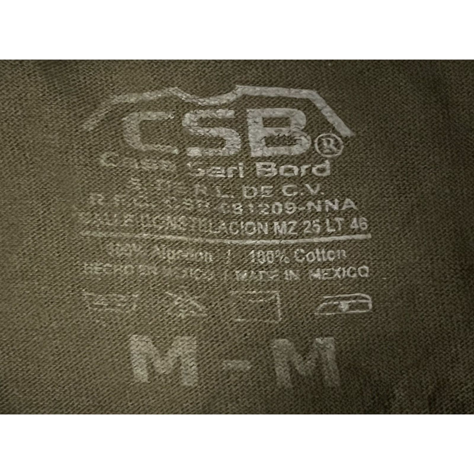 Vintage CSB Green Cabo San Lucas Mexico Short Sleeve Graphic T-Shirt Size M Unisex Adults Crew Neck Cotton Shirt Casual Graphic Print Cabo San Lucas 90s? Size US M / EU 48-50 / 2 - 5 Thumbnail