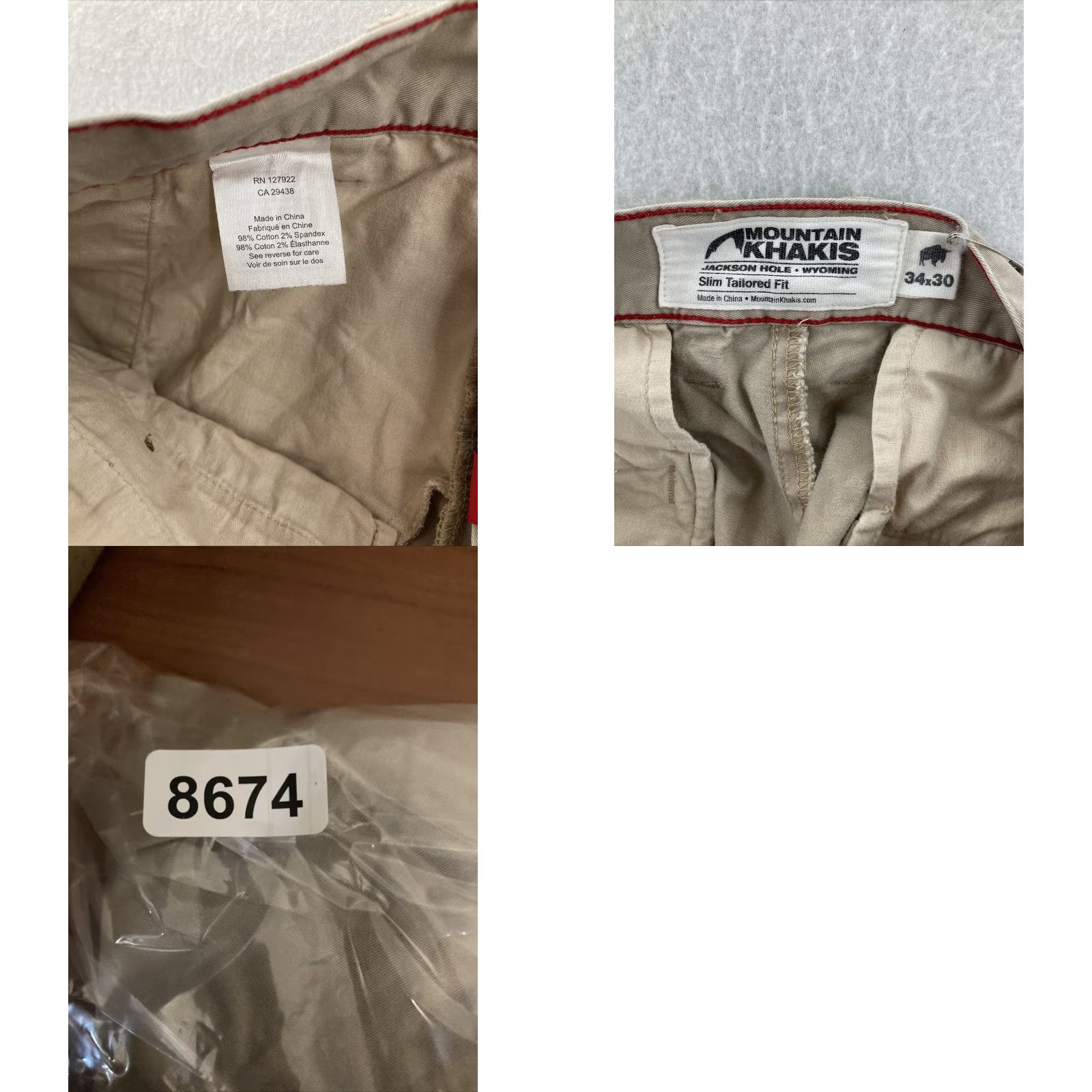 Mountain Khakis Mountain Khakis Pants 34 Regular Men Beige Khaki Outdoor Workwear Slim Fit 90s Theme Outdoor Mens Pants 34 x 30 Fashion: Mountain Khaki Slim Fit Size US 34 / EU 50 - 8 Thumbnail