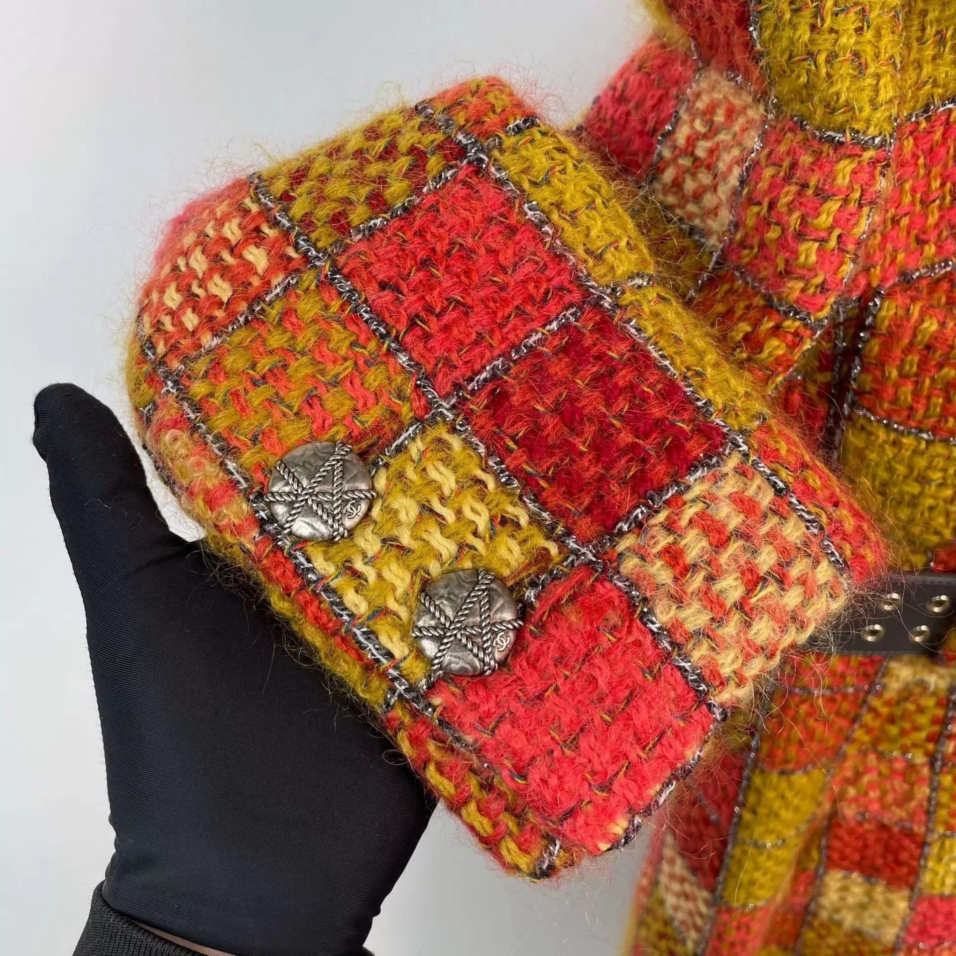 Chanel Chanel 18 Burger tweed check long coat 36 Size XS / US 0-2 / IT 36-38 - 9 Thumbnail