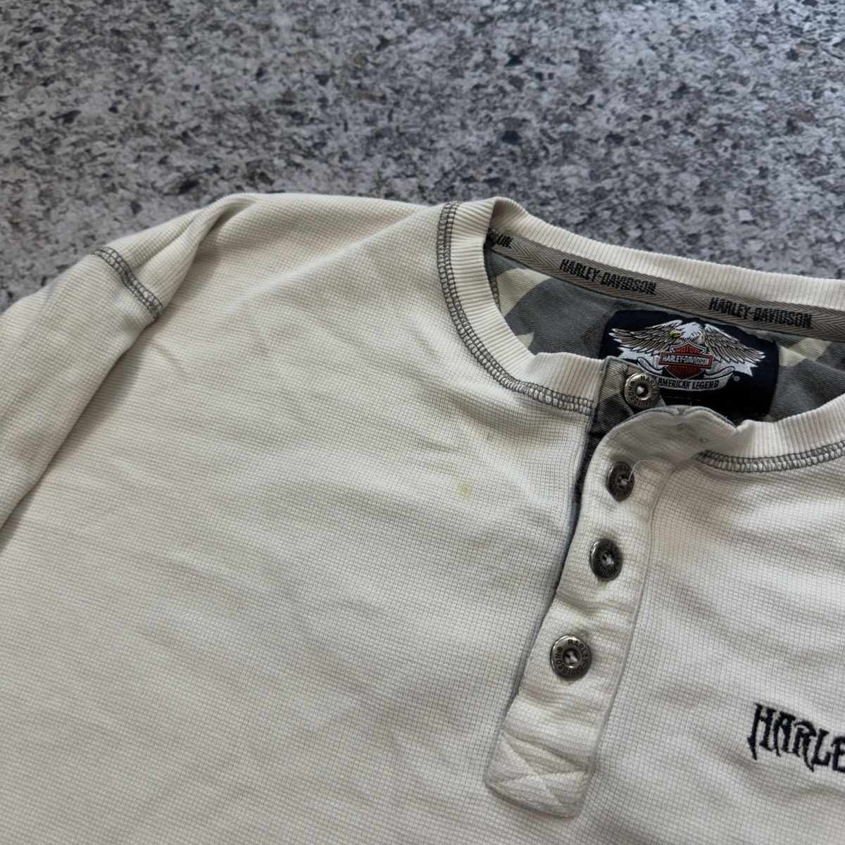 Harley Davidson Thrashed Faded Harley Davidson Shirt ERD Grunge Biker Size US L / EU 52-54 / 3 - 8 Thumbnail