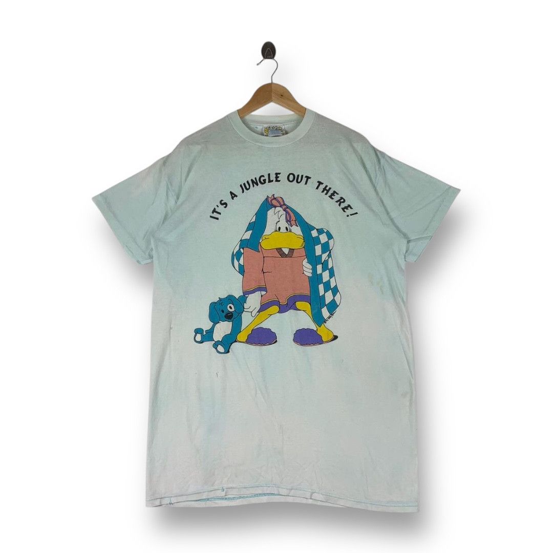 Other Vintage 90s REISS Snuggle Wear "It's A Jungle Out There" Tee Size US L / EU 52-54 / 3 - 1 Thumbnail