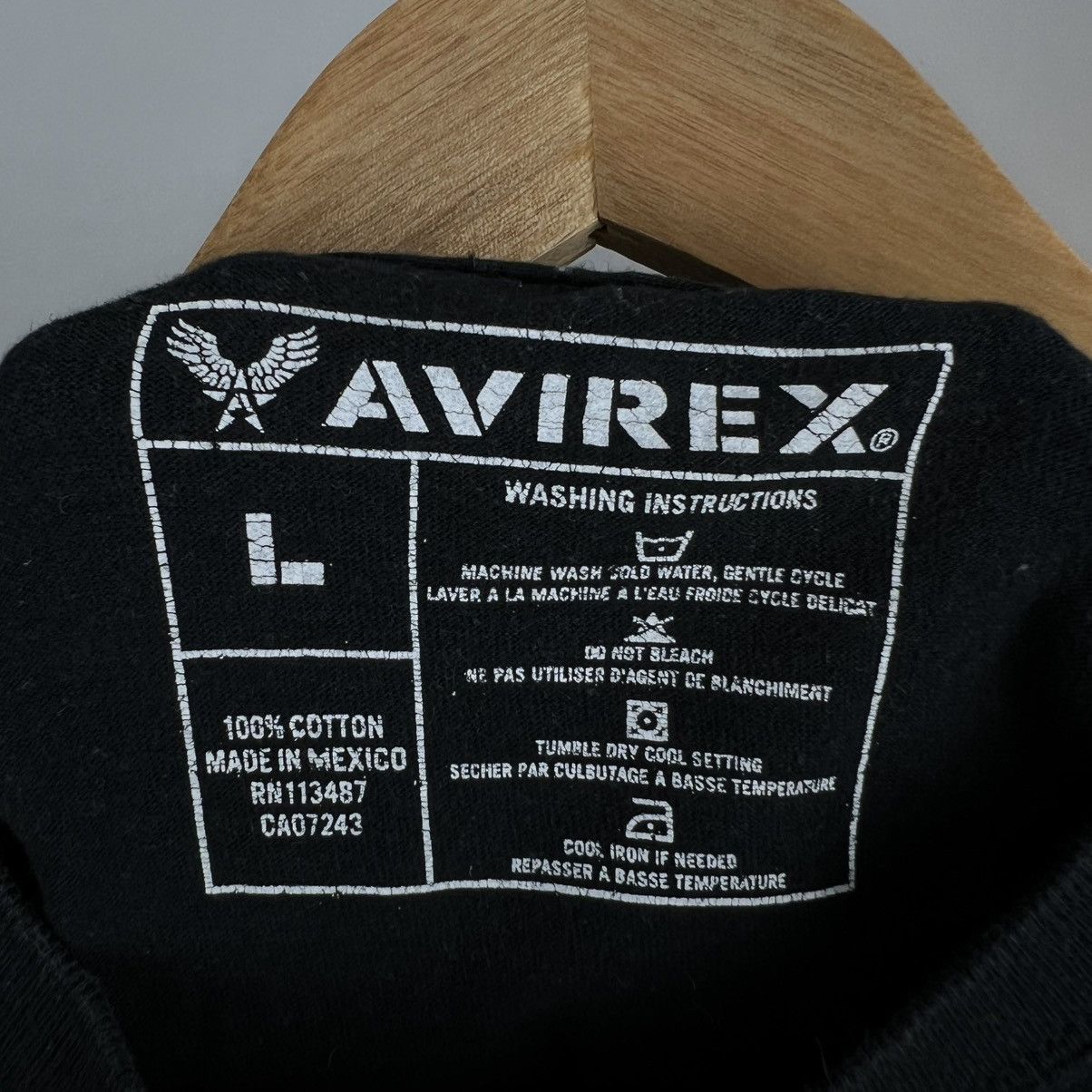 Avirex × Band Tees × Vintage Rare Avirex 2000s Casino Big Print Black t shirt Y2K Size US L / EU 52-54 / 3 - 3 Thumbnail