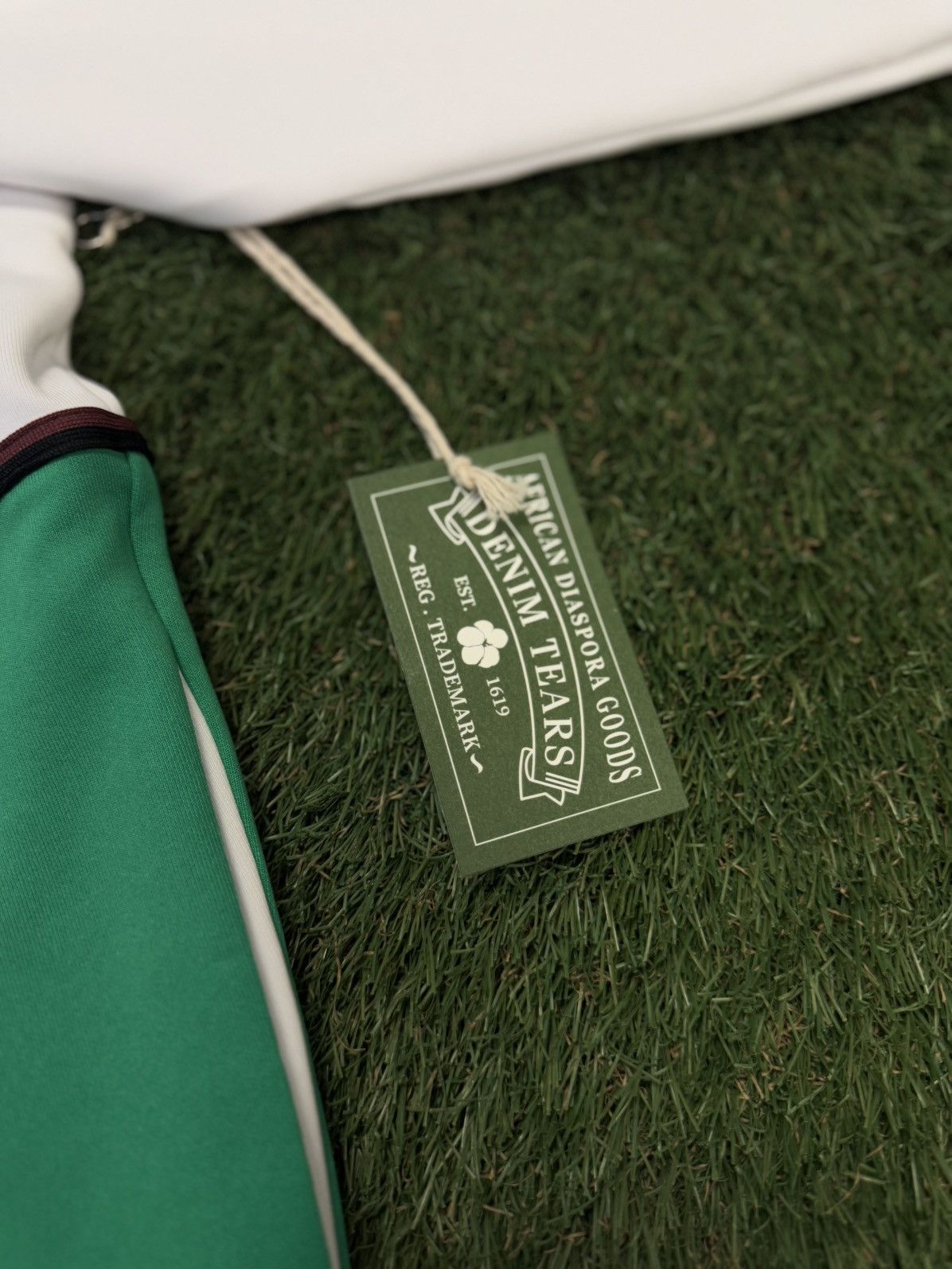 DENIM TEARS Denim Tears Green White Track Jacket Size Small Size US S / EU 44-46 / 1 - 6 Thumbnail
