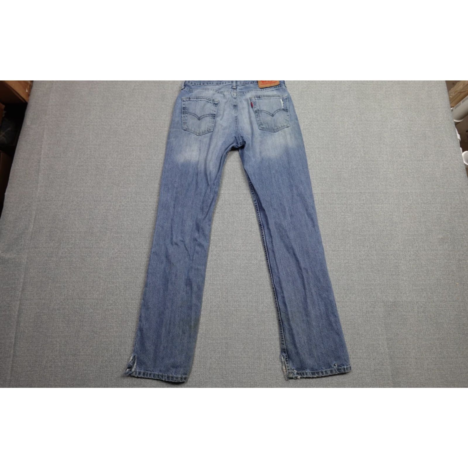 Levi's Levi's 514 Jeans Men 30x32 Blue Slim Straight Light Wash Denim Rancher Western Size US 30 / EU 46 - 7 Thumbnail