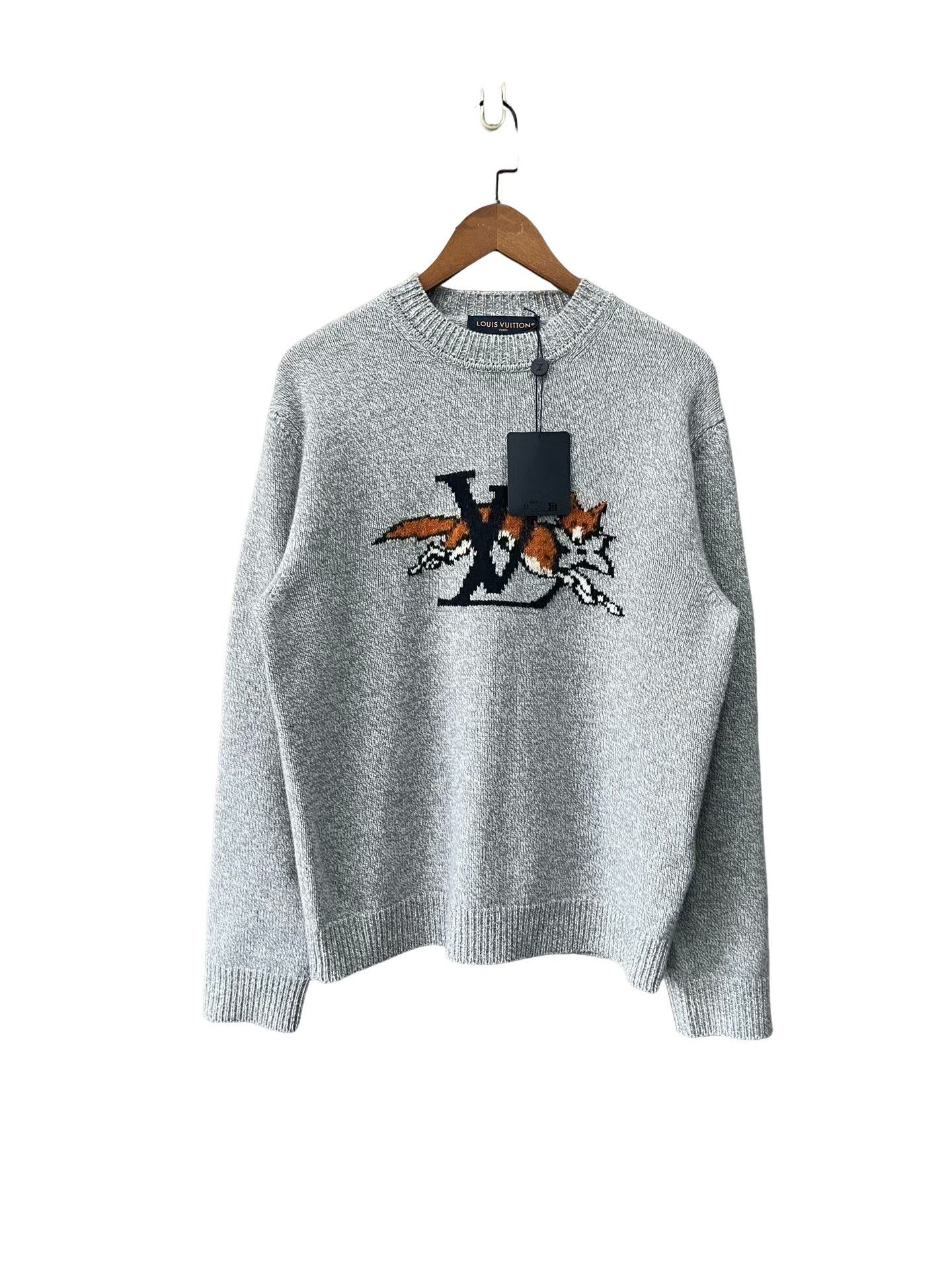 Louis Vuitton Louis Vuitton Fox Logo Knit Sweater Size M Size US M / EU 48-50 / 2 - 1 Thumbnail