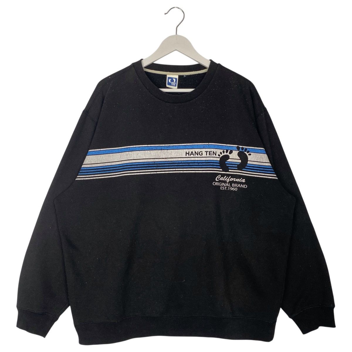 Vintage Vintage Hang Ten Surf Sweatshirt Crewneck Blue Size L Size US L / EU 52-54 / 3 - 1 Thumbnail