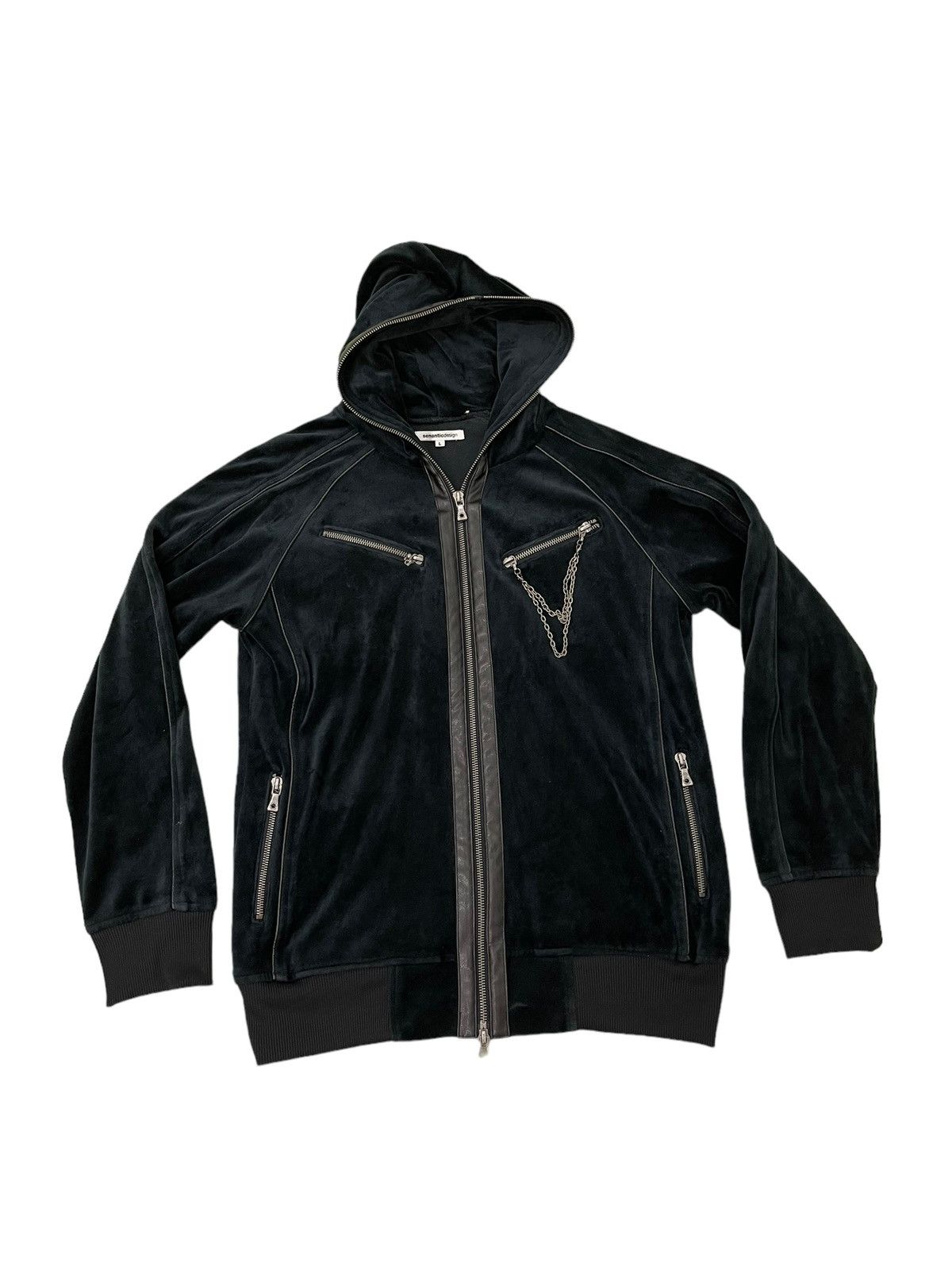 Japanese Brand Velvet Jacket Semantic Design Gothic Leather Parts 5🟩5 Size US M / EU 48-50 / 2 - 5 Thumbnail