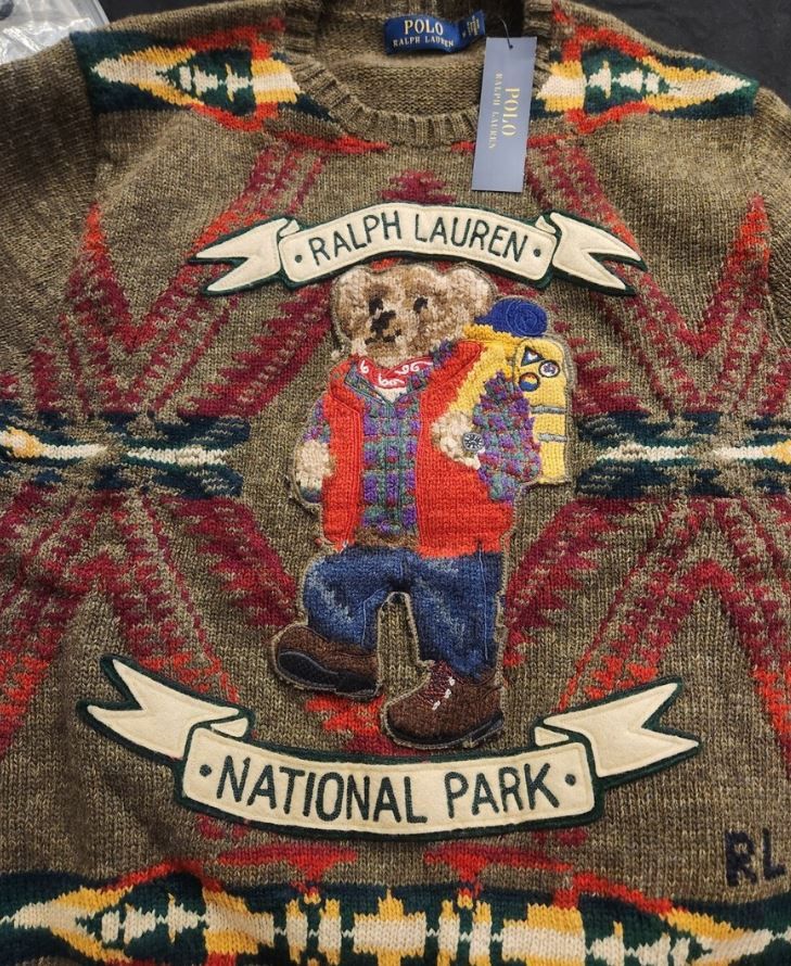 Polo Ralph Lauren Polo Ralph Lauren Sportsman Hiking Bear Sweater Large Size US L / EU 52-54 / 3 - 5 Thumbnail