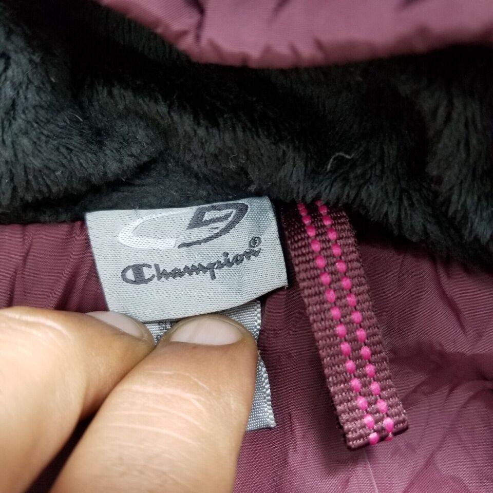 Champion Champion Jacket Womens Medium Pockets Full Zip Hooded Size M / US 6-8 / IT 42-44 - 6 Thumbnail