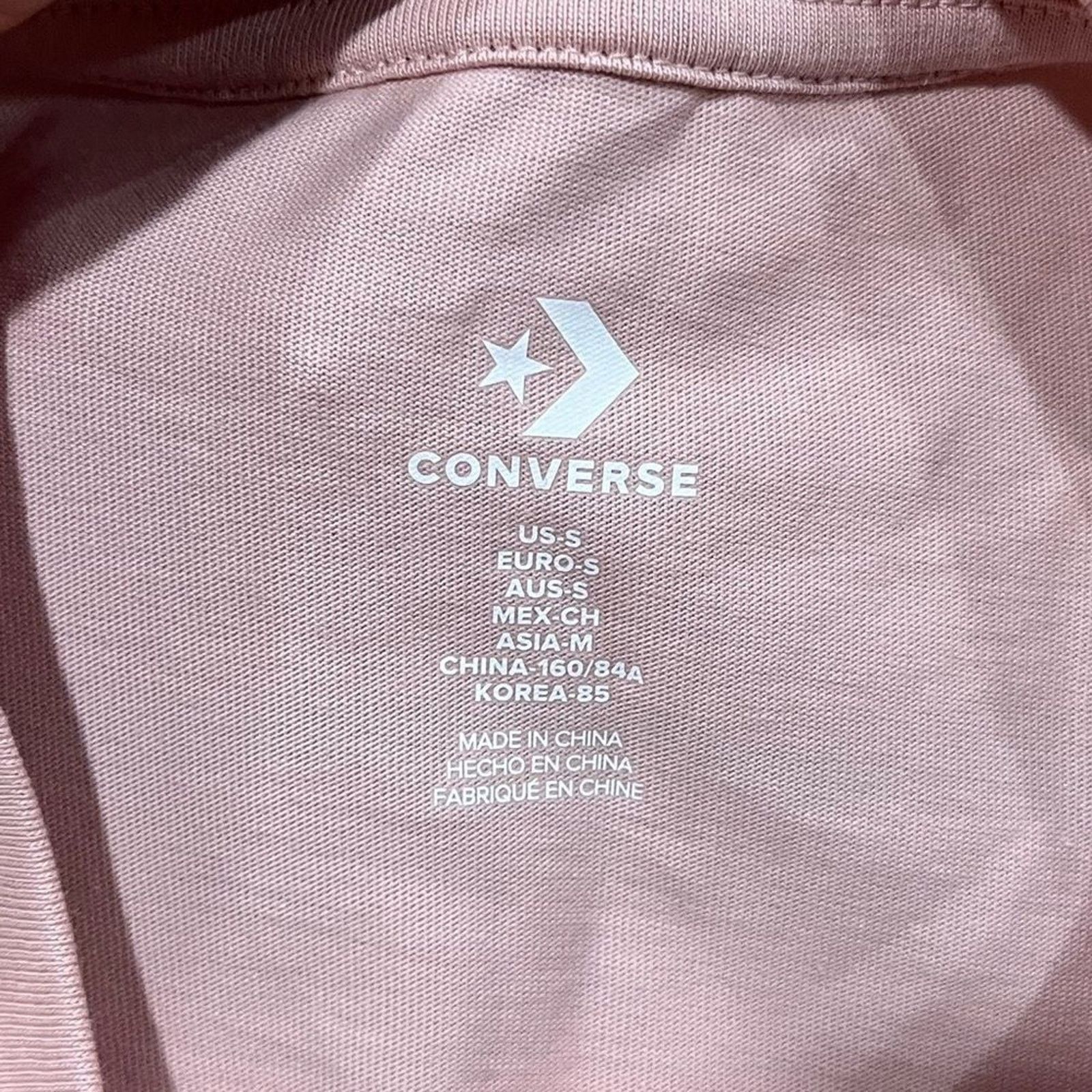 Converse NWOT Converse Chuck Taylor Mountain Graphic T-Shirt Pink S Size S / US 4 / IT 40 - 3 Thumbnail