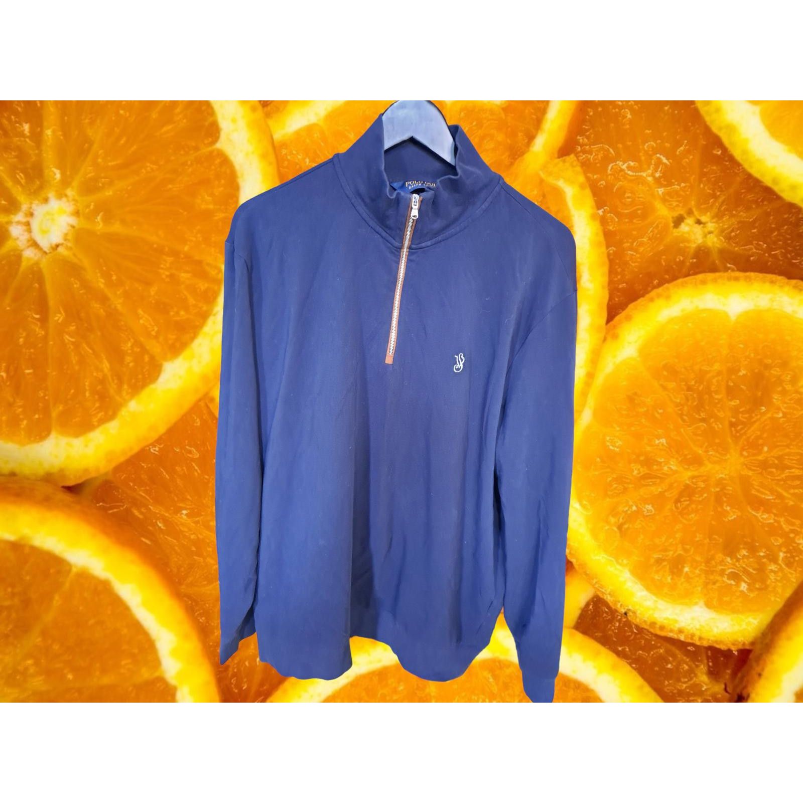 Polo Ralph Lauren Polo Ralph Lauren Blue 1/4 Zip Long Sleeve Sweatshirt Size M Size US M / EU 48-50 / 2 - 6 Thumbnail