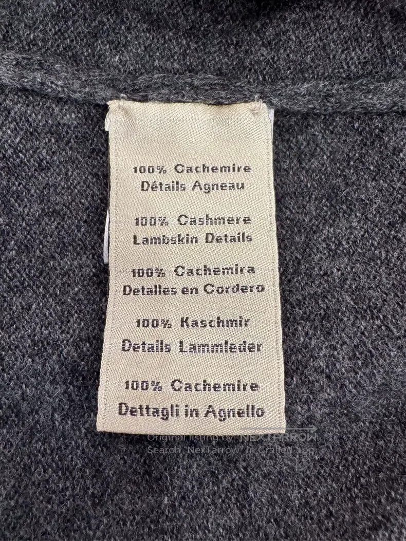 Hermes Hermes Men's zip-up shearling jacket in slate grey with pi Size US XL / EU 56 / 4 - 7 Thumbnail
