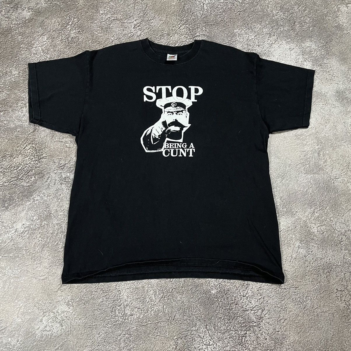 Vintage Vintage ADULT Tee SMELL MOM STOP BEING CUNT L Size US L / EU 52-54 / 3 - 2 Thumbnail