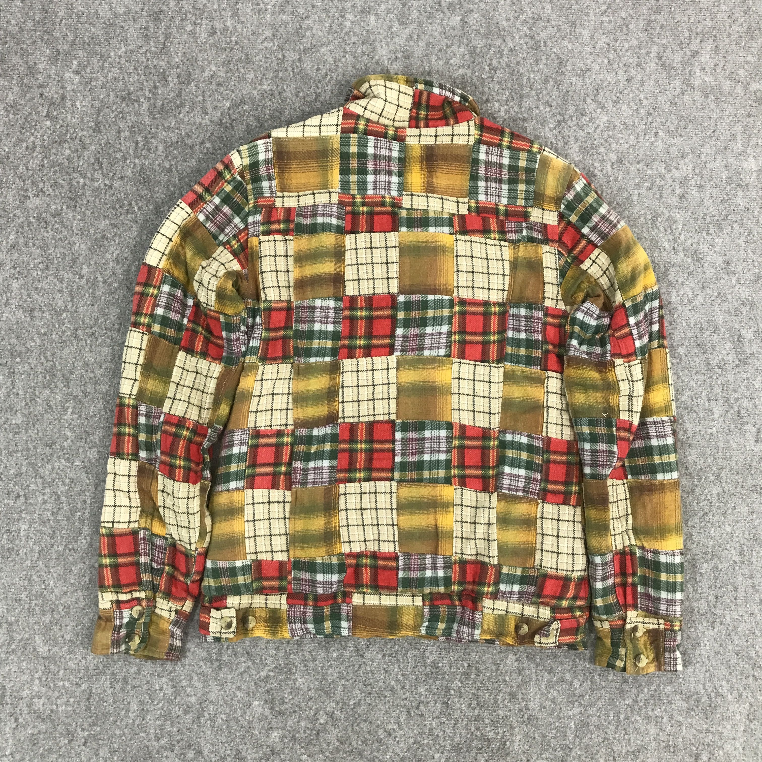 Designer × Japanese Brand JAPANESE BRAND PATCHWORK BUTTON UP JACKET Size US M / EU 48-50 / 2 - 2 Thumbnail