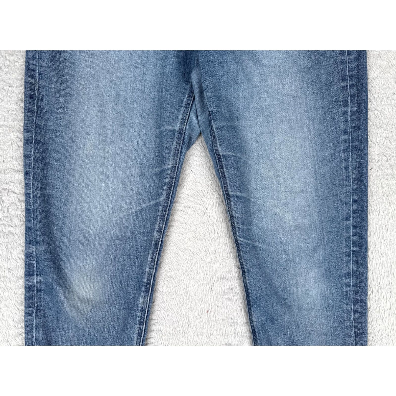 American Eagle Outfitters American Eagle Outfitters Women's Jeans Skinny 4 Short Blue Wash High Rise 26x25 Cropped Mid Rise Denim Stretch 5-Pocket Button Zipper Size 27" / US 4 / IT 40 - 3 Thumbnail