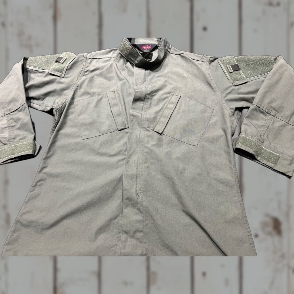 Olive VINTAGE TRU-SPEC Military Tactical Response Shirt Men’s Large Olive Drab Green Ripstop Cotton Blend Size US L / EU 52-54 / 3 - 1 Thumbnail
