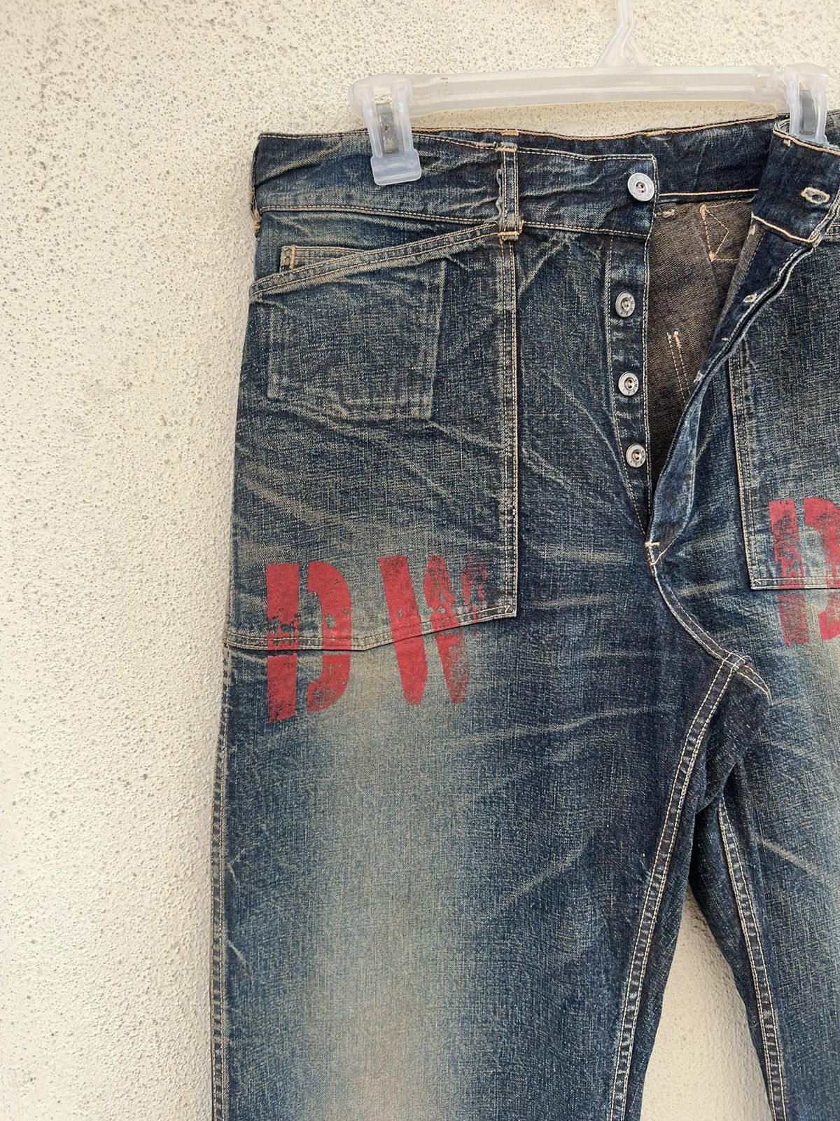 Warehouse Warehouse DW WWII US Military Style Buckle Back Denim Pant Size US 32 / EU 48 - 8 Thumbnail