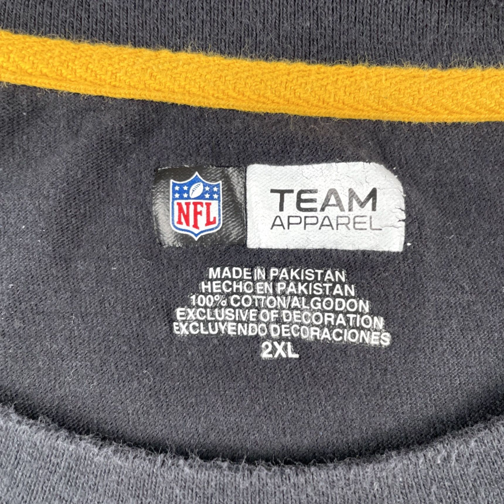 NFL NFL Team Apparel Pittsburgh Steelers NFL Football Black Long Sleeve Shirt 2XL Size US XXL / EU 58 / 5 - 3 Thumbnail