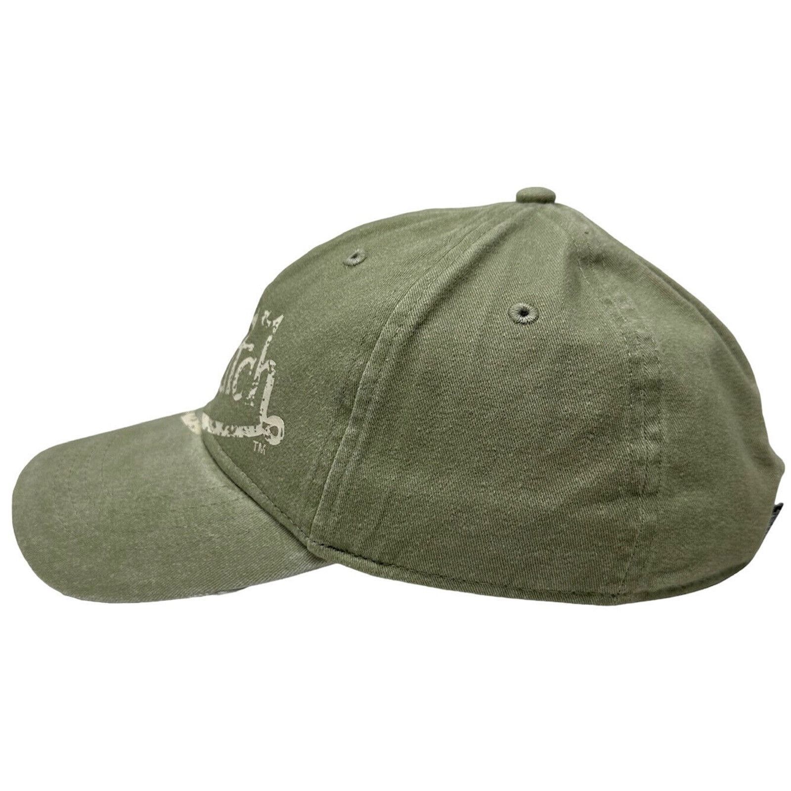 Von Dutch Von Dutch Strapback Hat Washed Green Sage Distressed Dad Cap Size ONE SIZE - 3 Thumbnail