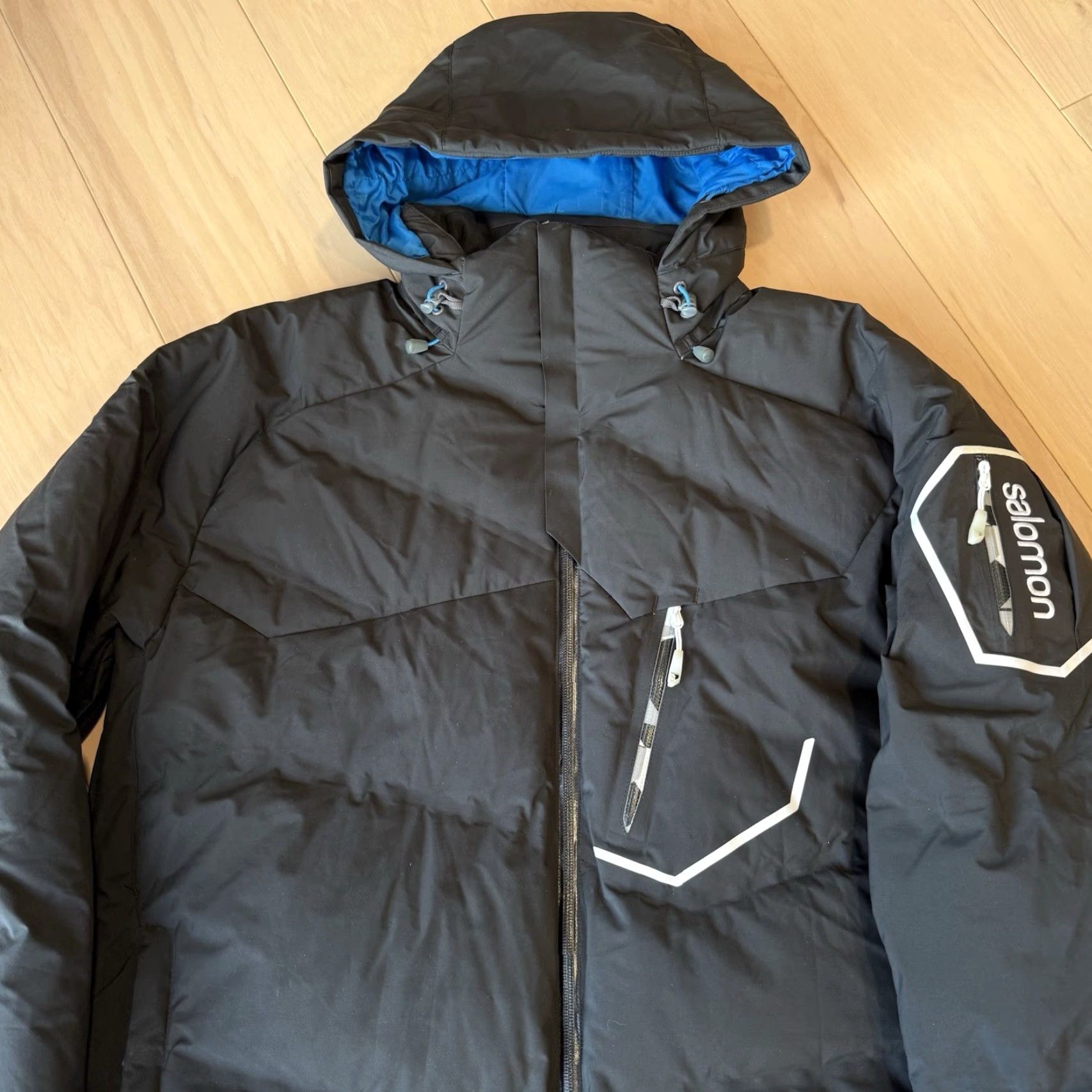 Salomon Salomon Clima Pro Storm Jacket XL Black Full Zip Puffer Winter Down Insulated Mens Size US XL / EU 56 / 4 - 4 Thumbnail