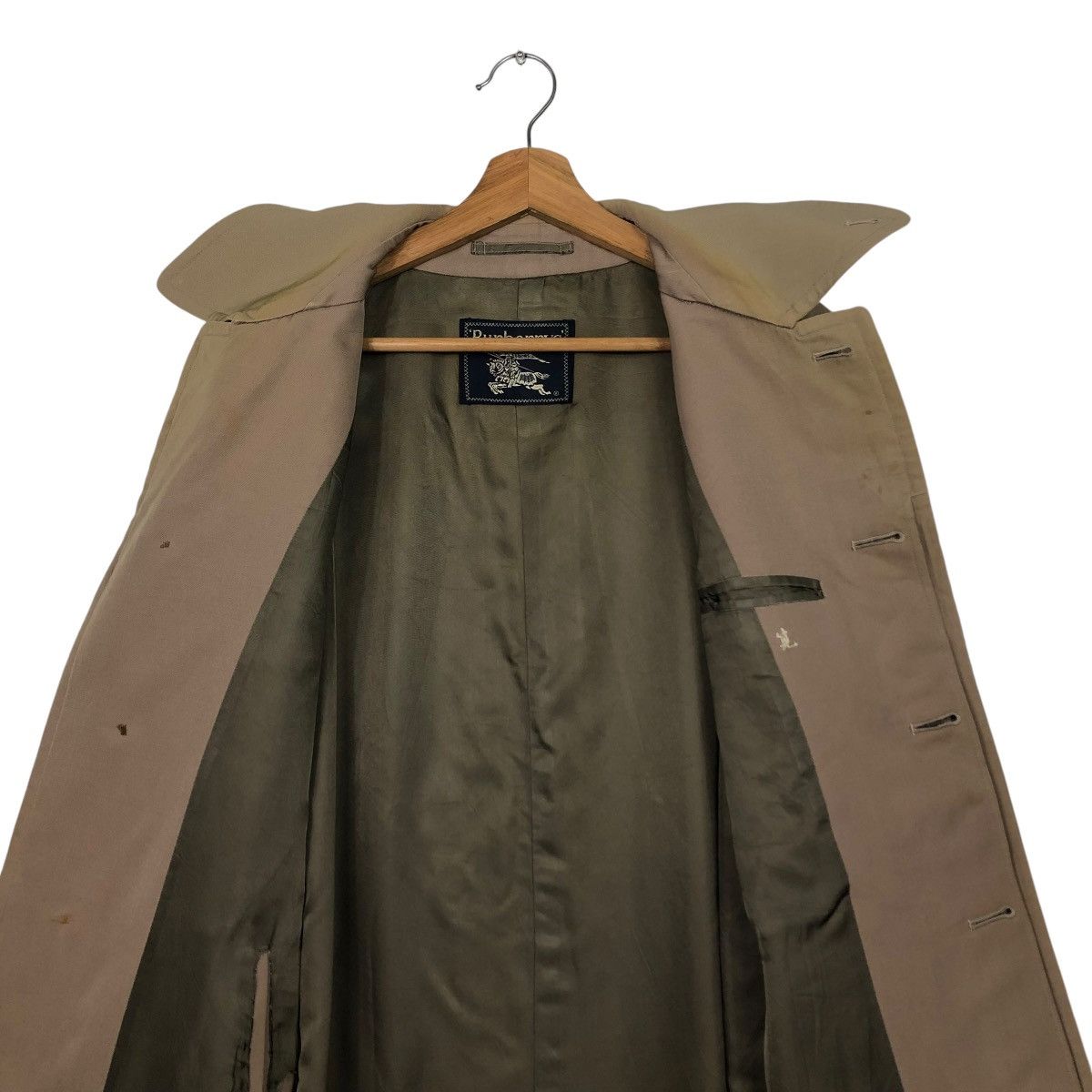 Burberry 🔥VINTAGE LONG JACKET BUTTON BURBERRYS Size US M / EU 48-50 / 2 - 16 Thumbnail