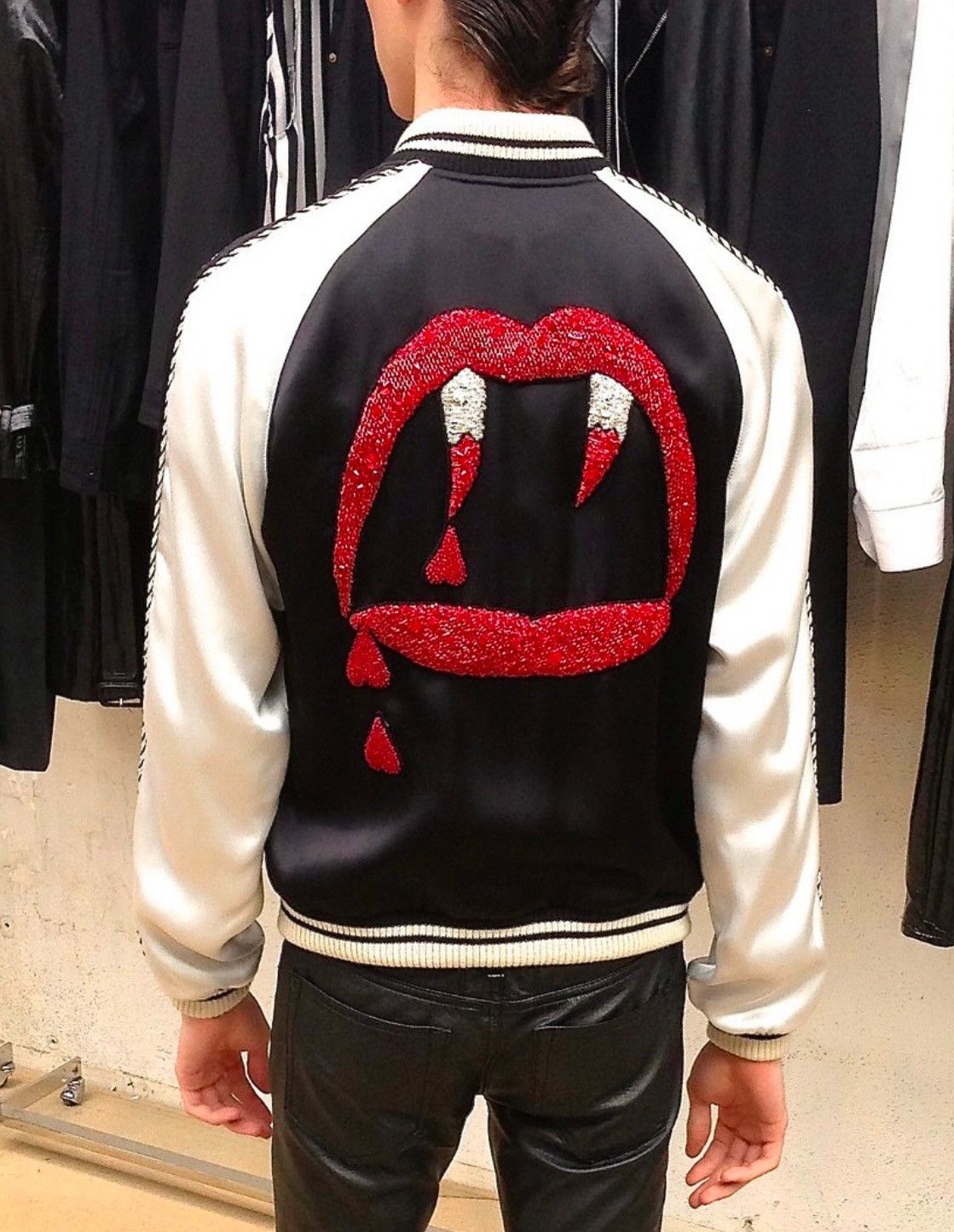 Hedi Slimane × Saint Laurent Paris Saint Laurent SS14 Bloodluster Bomber Jacket Size US S / EU 44-46 / 1 - 6 Thumbnail