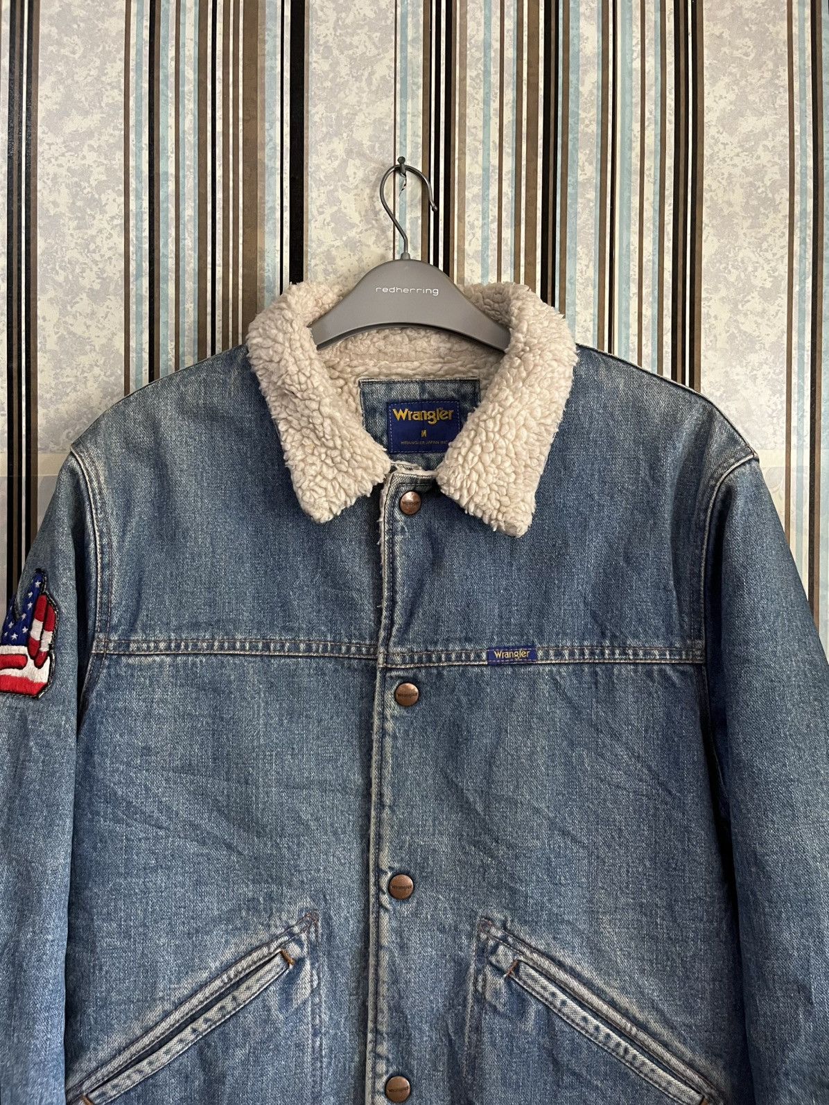 Wrangler 1990s WRANGLER sherpa denim patches #H5 Size US M / EU 48-50 / 2 - 3 Thumbnail