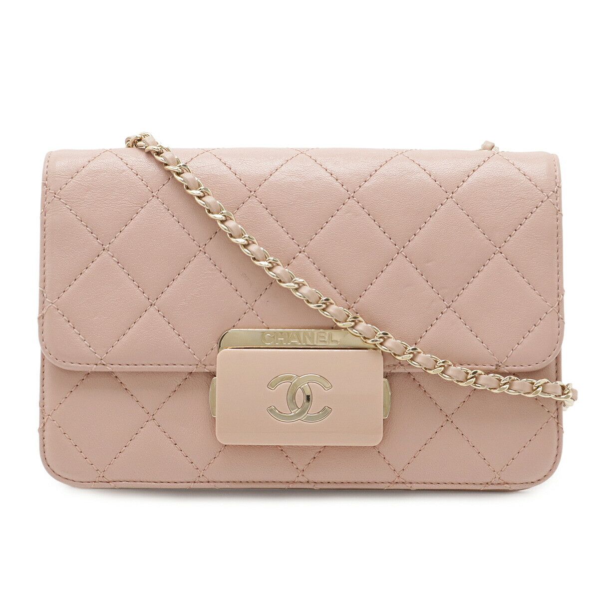 Chanel Chanel Chanel Beauty Lock Leather Shoulder Bag Leather Shoulder Bag A93221 DUTY FREE for USA Size ONE SIZE - 1 Thumbnail