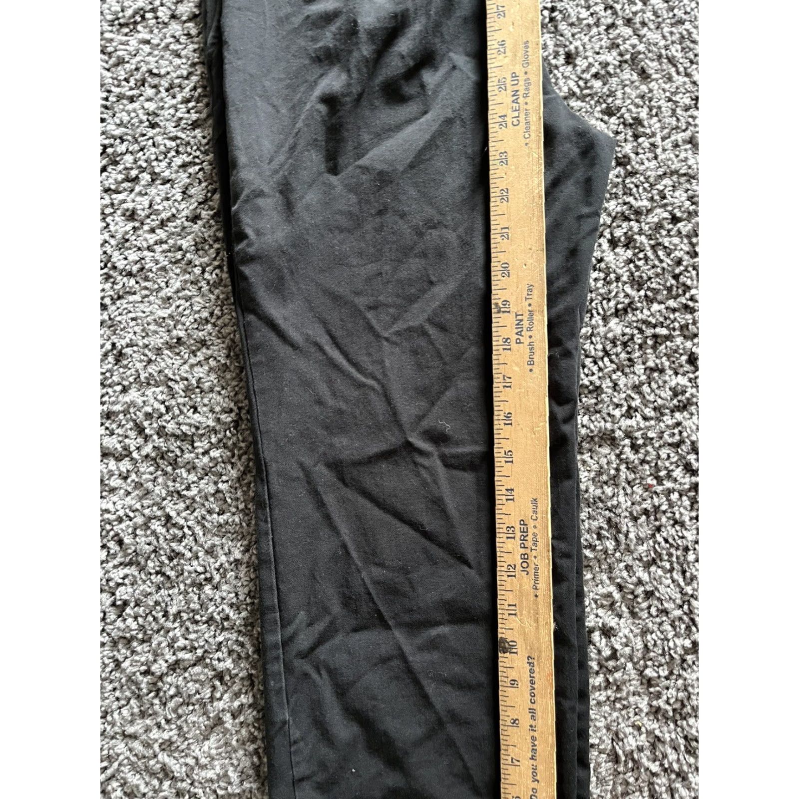 Express Express Crop Pants Black Cotton Blend Regular Fit Size 5/6 Womens Work Size 27" / US 4 / IT 40 - 6 Thumbnail