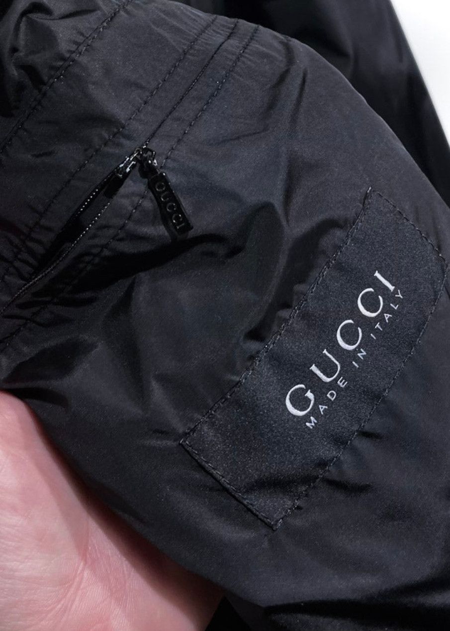 Gucci Gucci Black Shiny Nylon Bomber Jacket Size US M / EU 48-50 / 2 - 9 Thumbnail