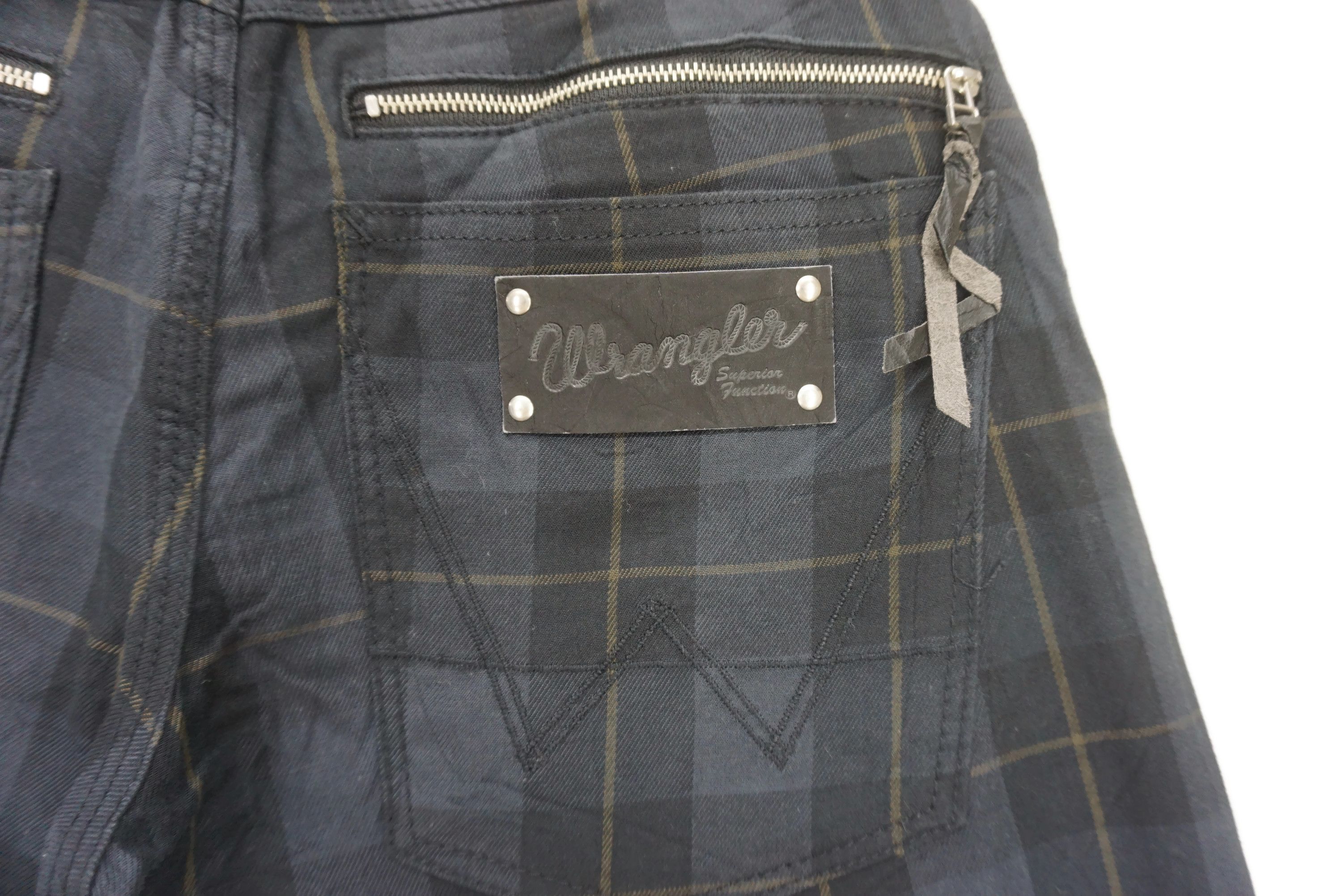 Wrangler Bondage Pants Size 26 fit W28xL32 Cowboy Multi Zipper Plaid Size 26" / US 2 / IT 38 - 7 Thumbnail