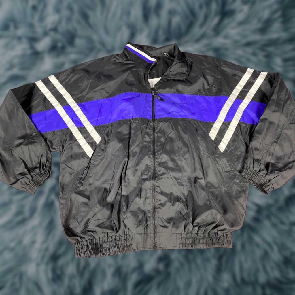 Vintage Winners Vintage Windbreaker Jacket M Black 90s Mens Jacket Size US M / EU 48-50 / 2 - 1 Thumbnail