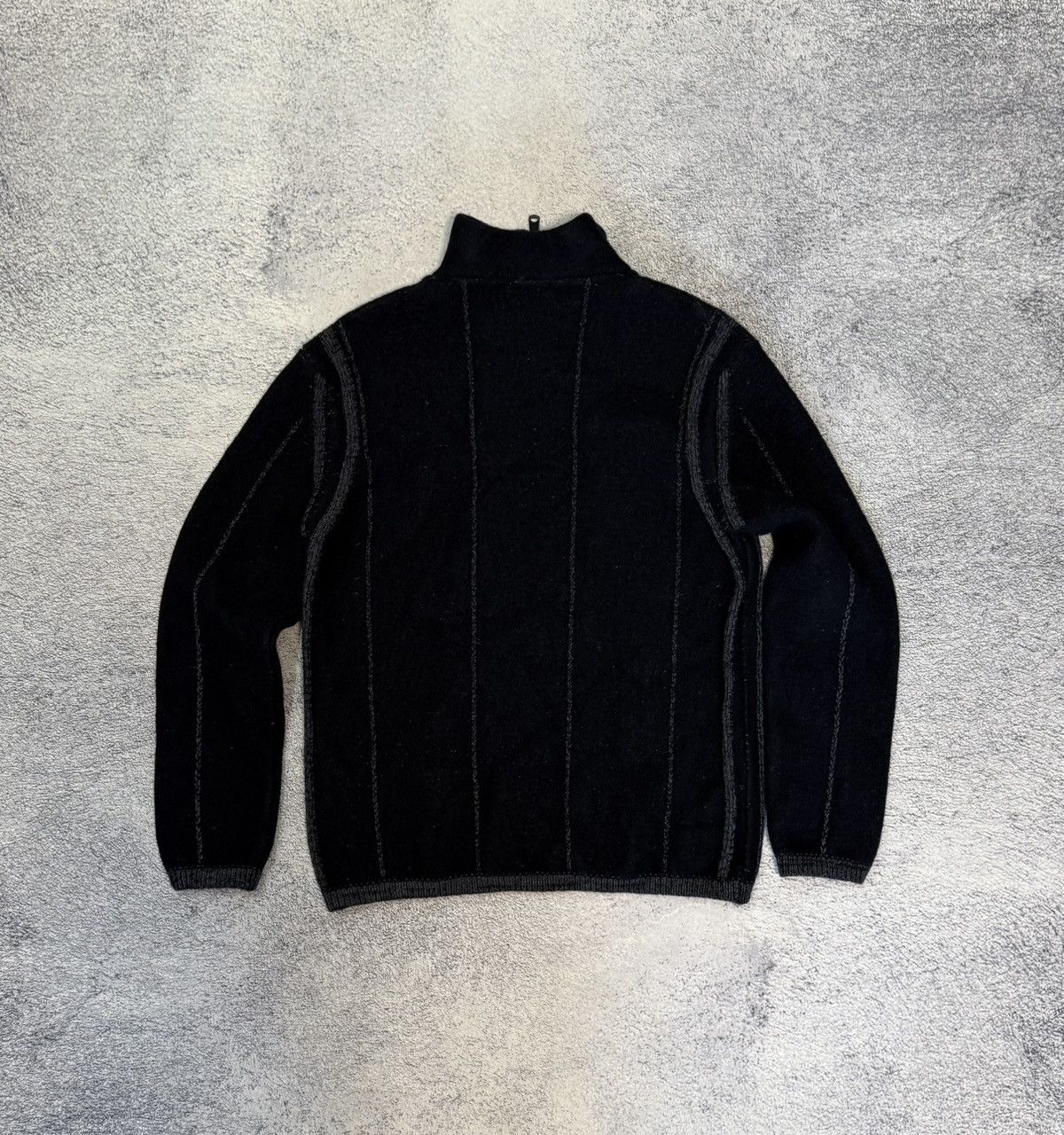 Massimo Osti Massimo Osti Wool Sweater MRS Italy Logo Knit Zip Collar Men Size US S / EU 44-46 / 1 - 3 Thumbnail