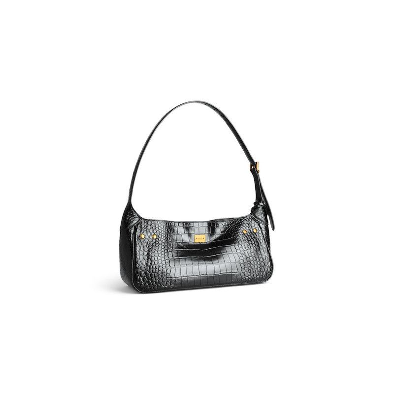 Balenciaga o1srvl11e0326 Size: OS / Bel Air Small Shoulder Bag in Black Size ONE SIZE - 3 Thumbnail