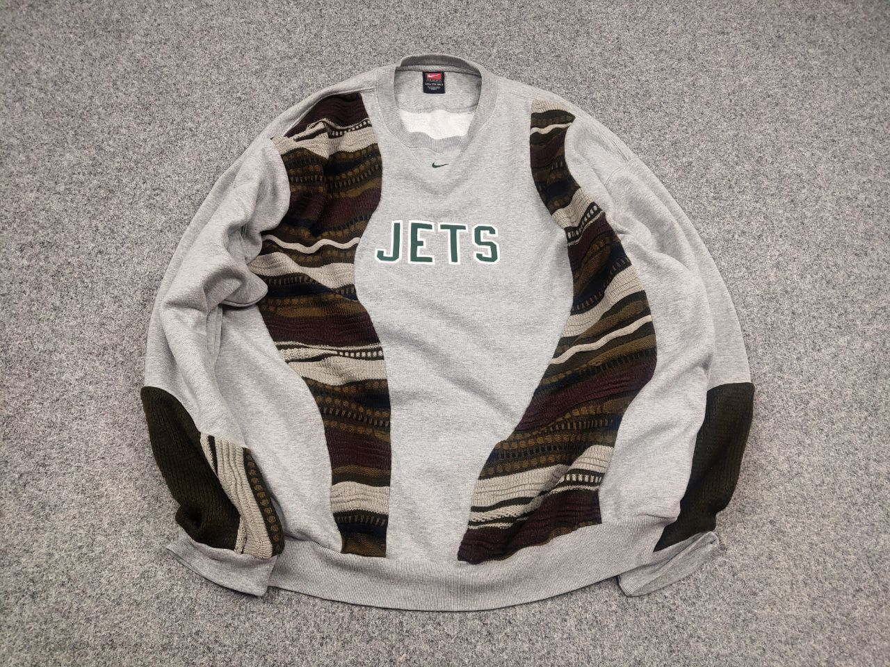 Nike Vintage Nike Jets NFL Logo Design custom sweatshirts sweater Size US XL / EU 56 / 4 - 2 Thumbnail
