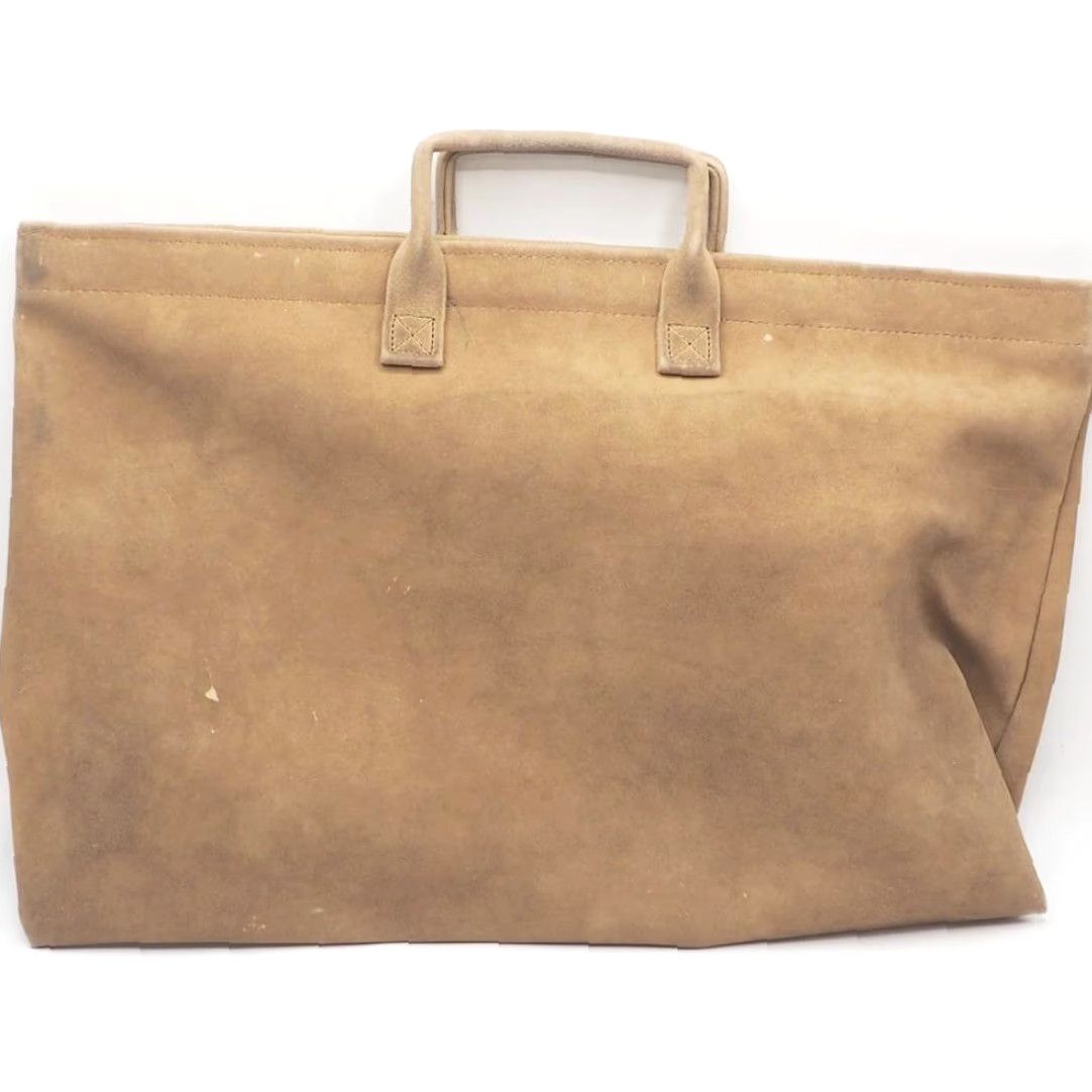 NBA VINTAGE NBA Briefcase Attache Laptop Bag 1970's Faux Suede Leather Brown Unbranded Unisex Adults 17x11 - Textile: Faux Leather - 90s Size ONE SIZE - 5 Thumbnail