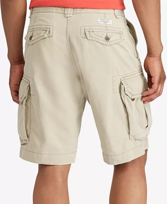 Polo Ralph Lauren Polo Ralph Lauren Classic Twill Cargo Shorts Tan Distressed Size US 38 / EU 54 - 2 Thumbnail