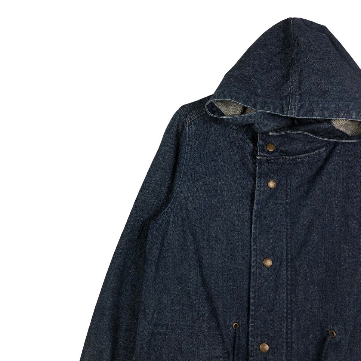 Japanese Brand 🔥Fish Tail Denim Parka Jacket X-Girl Japan Bondage Biker Size US M / EU 48-50 / 2 - 7 Thumbnail