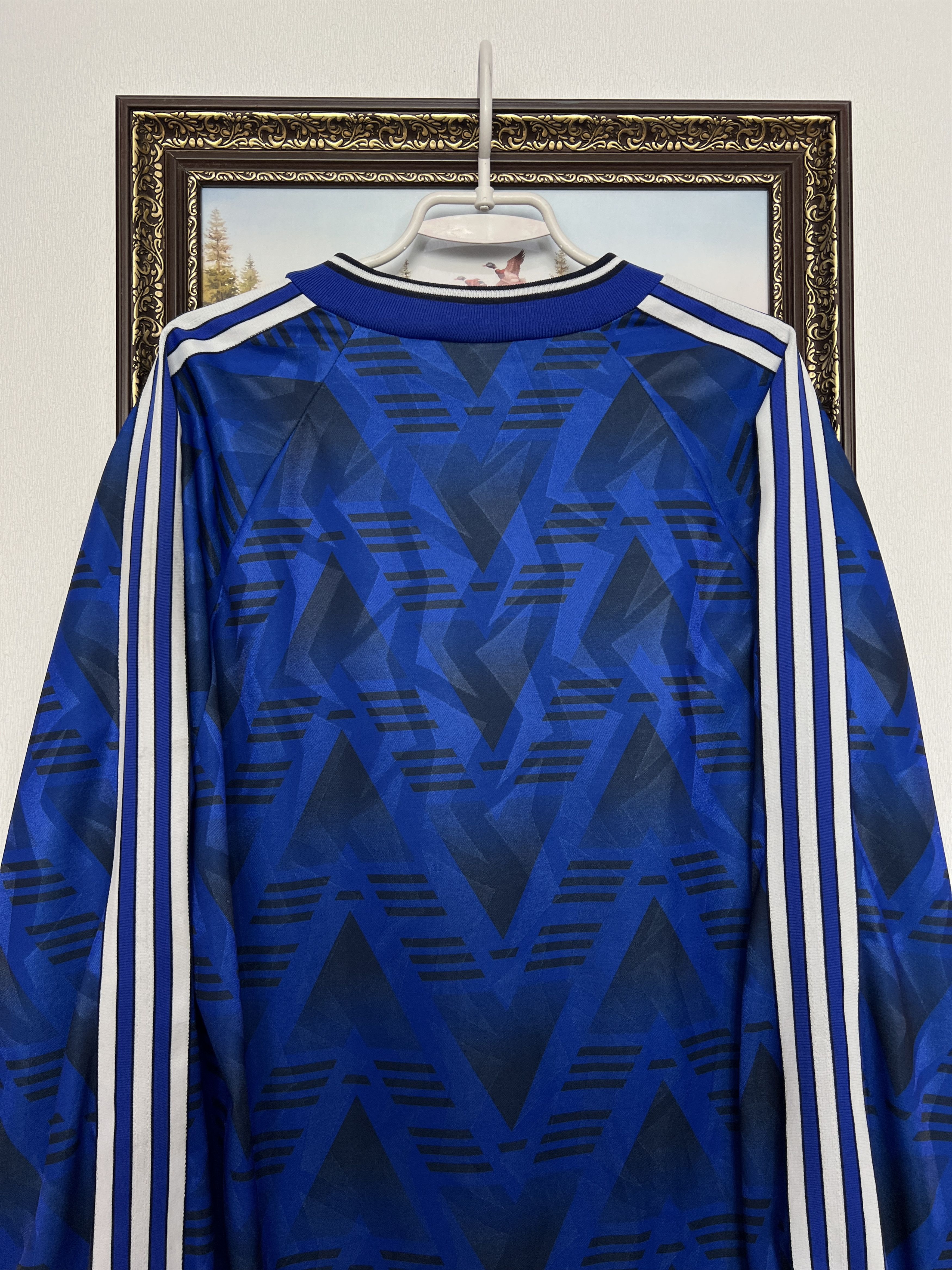 Adidas Football Template Shirt Soccer Long Sleeve Jersey Trikot Size US L / EU 52-54 / 3 - 9 Thumbnail