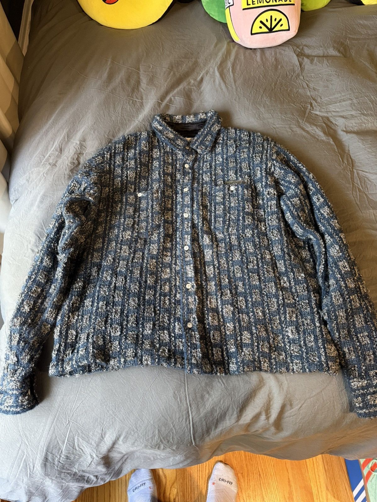 4SDESIGNS 4SDesigns Plaid Tweed Work Shirt Medium Size US M / EU 48-50 / 2 - 1 Thumbnail