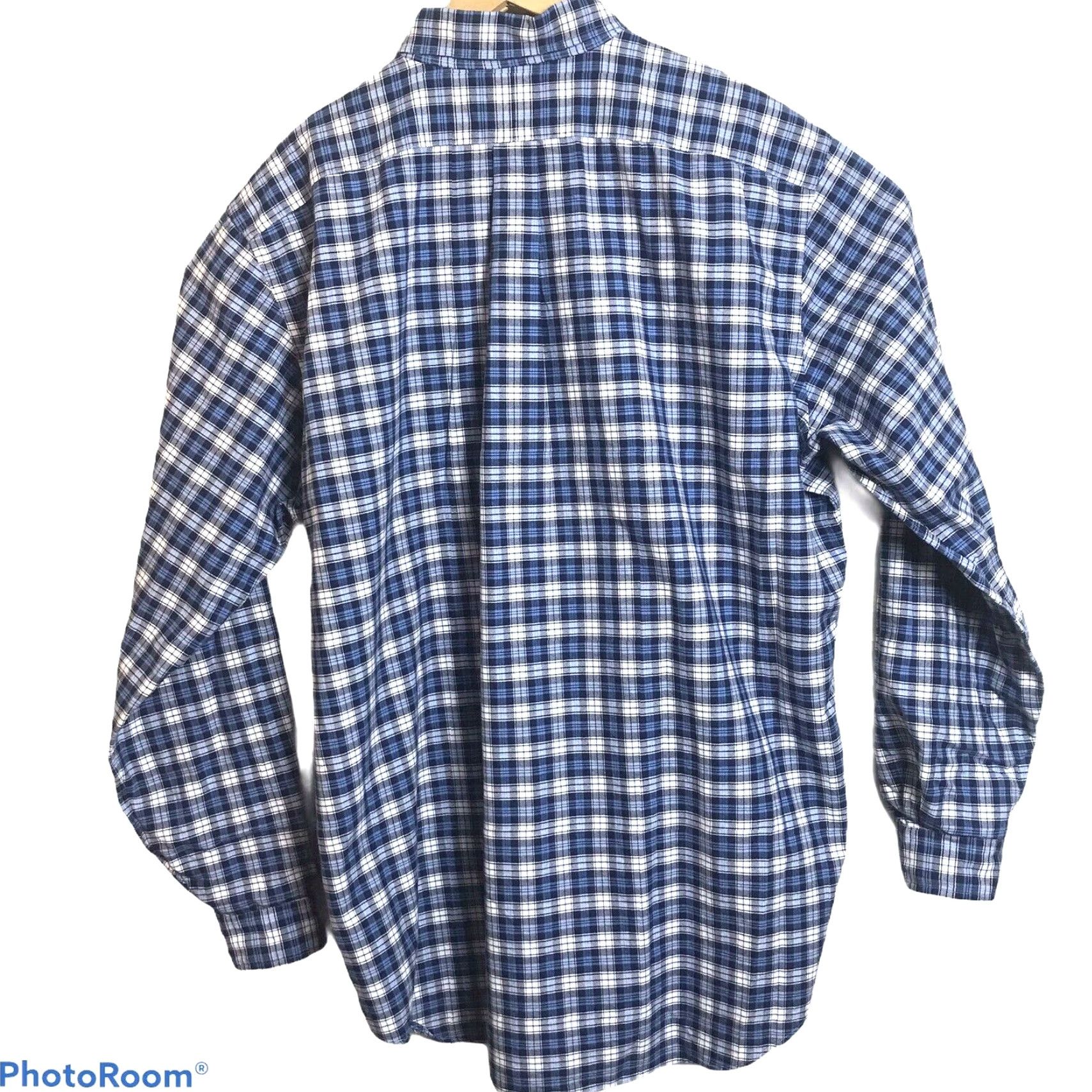 Ralph Lauren Ralph Lauren Oxford Shirt Mens Sz Small Windowpane Plaid Blue Logo Button-Up Classic Fit Casual Size US S / EU 44-46 / 1 - 5 Thumbnail