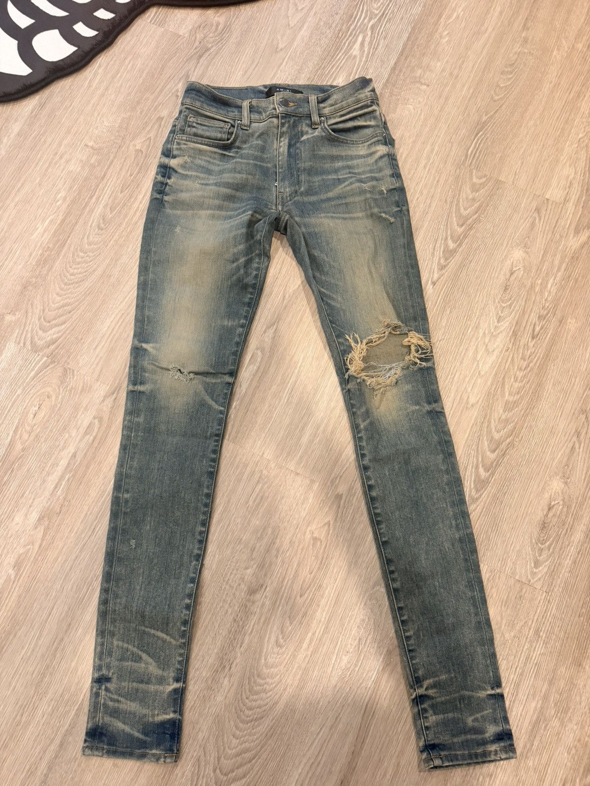 Amiri Amiri Dirty Indigo Size US 28 / EU 44 - 2 Thumbnail