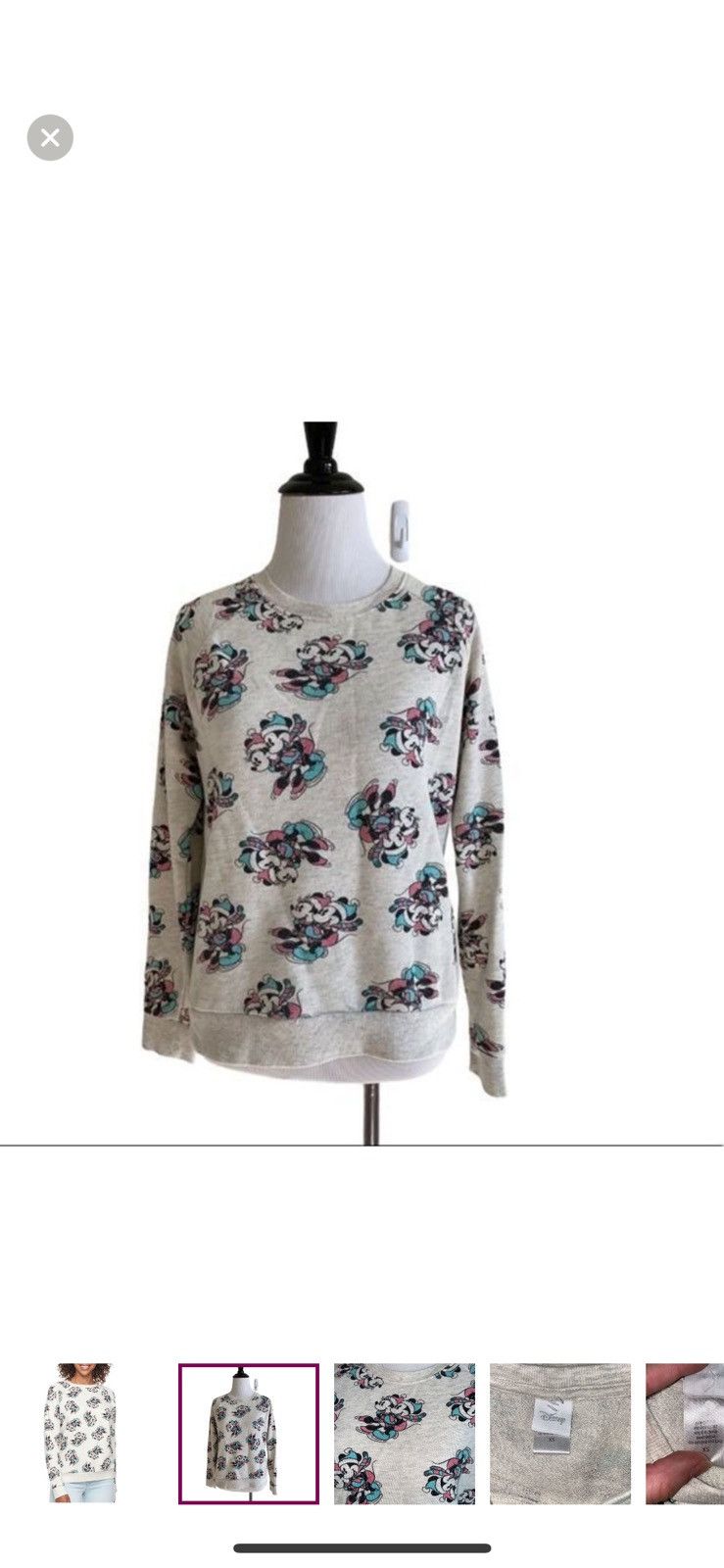 Disney Disney XS Minnie and Mickey ice skating crewneck sweatshirt Size XS / US 0-2 / IT 36-38 - 1 Thumbnail