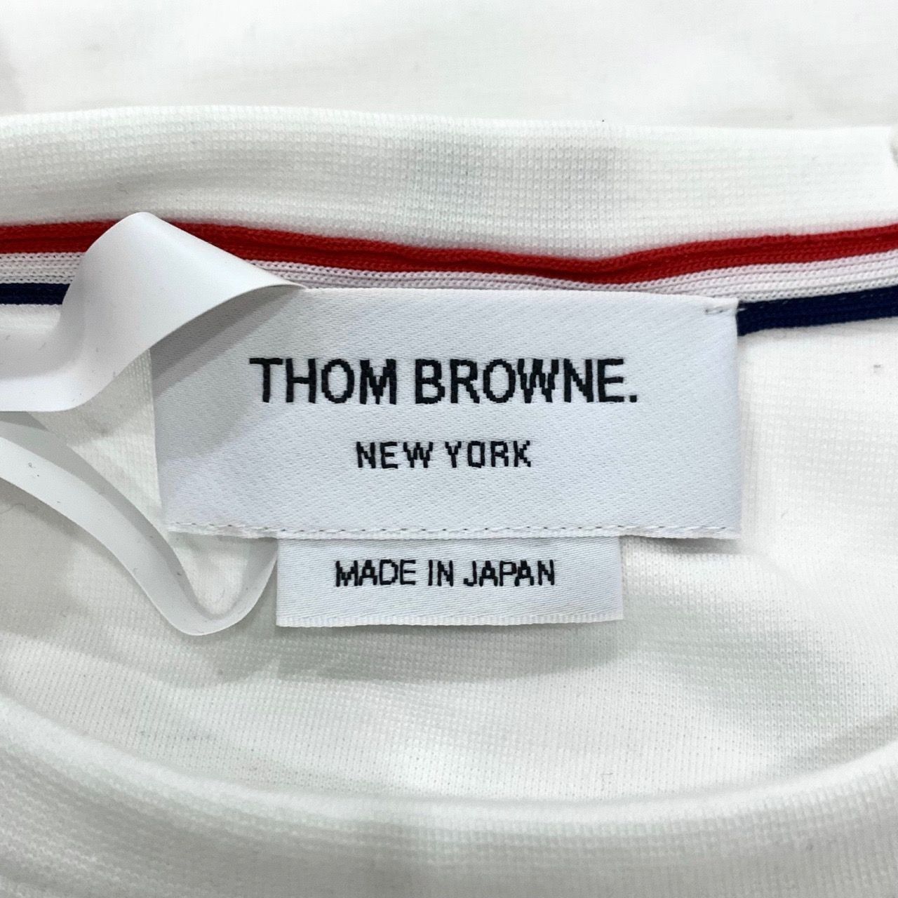 Thom Browne [Thom Browne] Crew Neck Raglan Short-Sleeve T-Shirt White 0 Size XS / US 0-2 / IT 36-38 - 3 Thumbnail